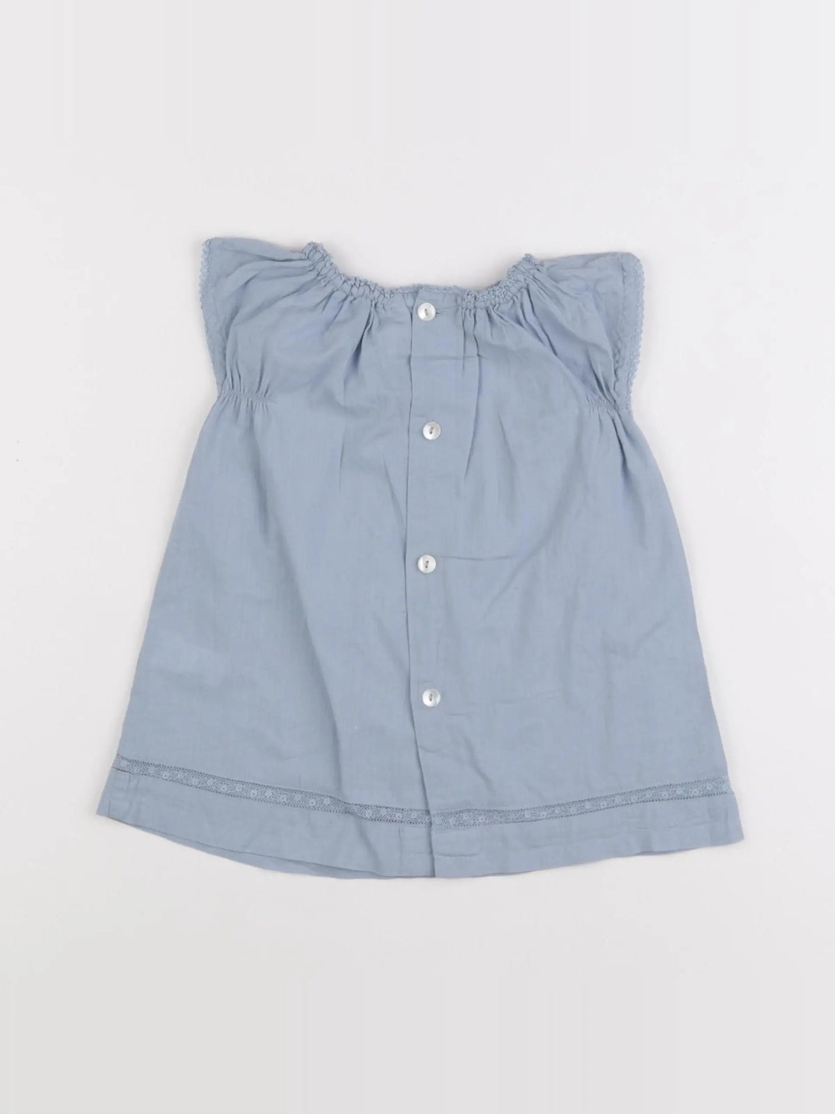 Bonton - robe bleu - 12 mois