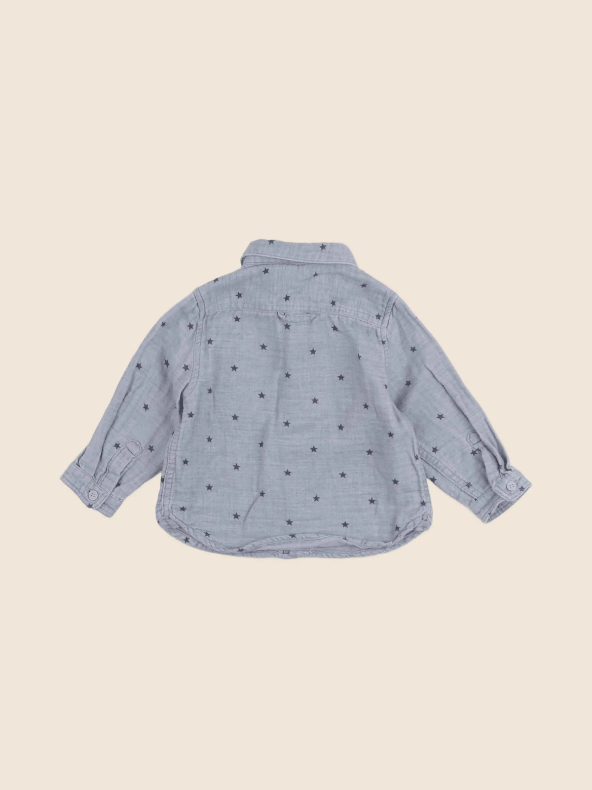 Zara - chemise bleu - 6/9 mois