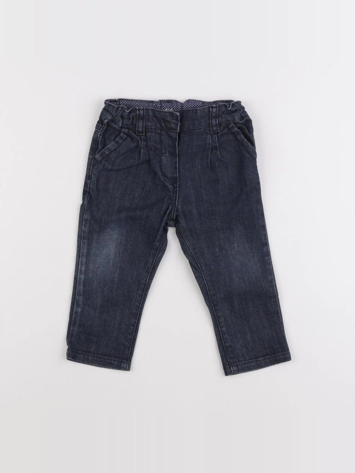 Boutchou - pantalon bleu - 9 mois
