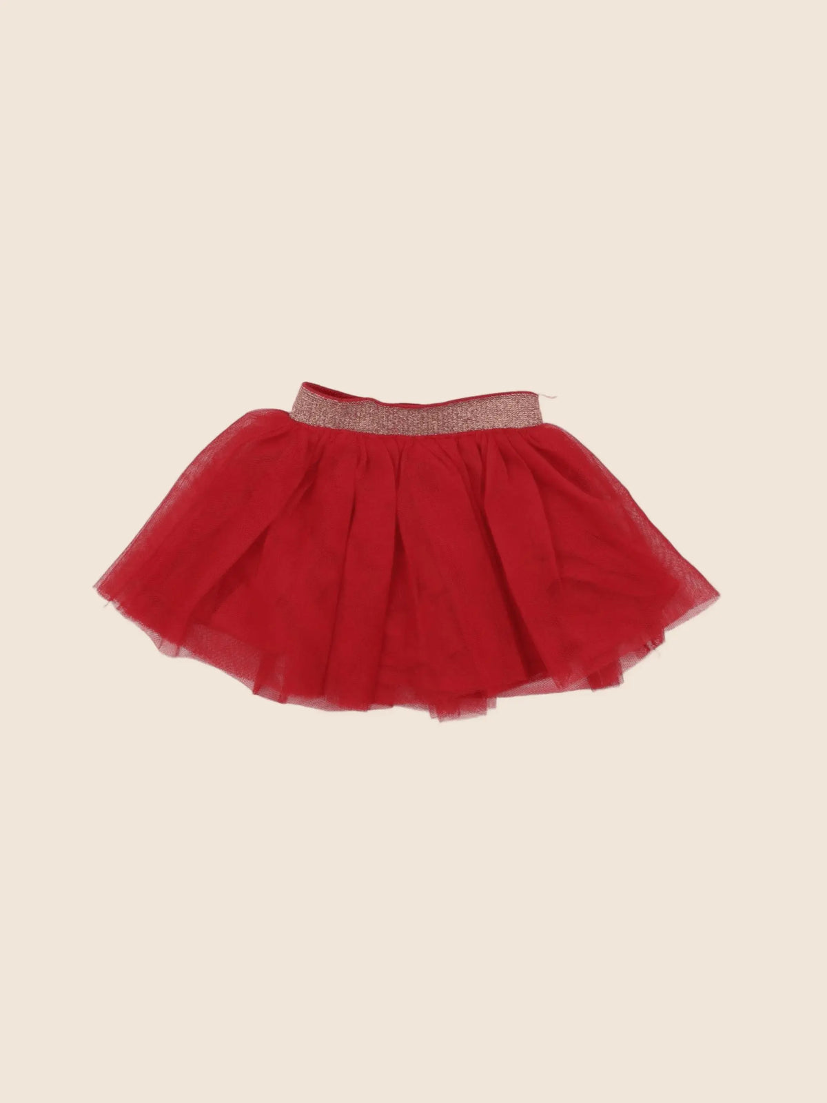Vertbaudet - jupe rouge - 3 mois