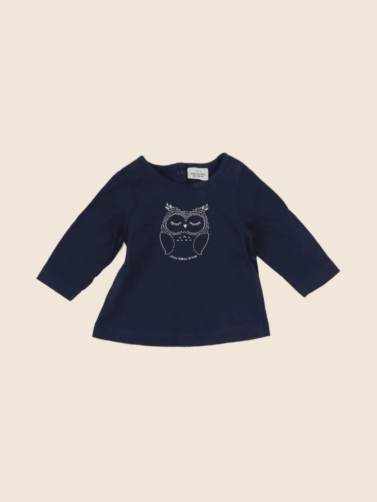 Tape à l'oeil - tee-shirt bleu - 3 mois
