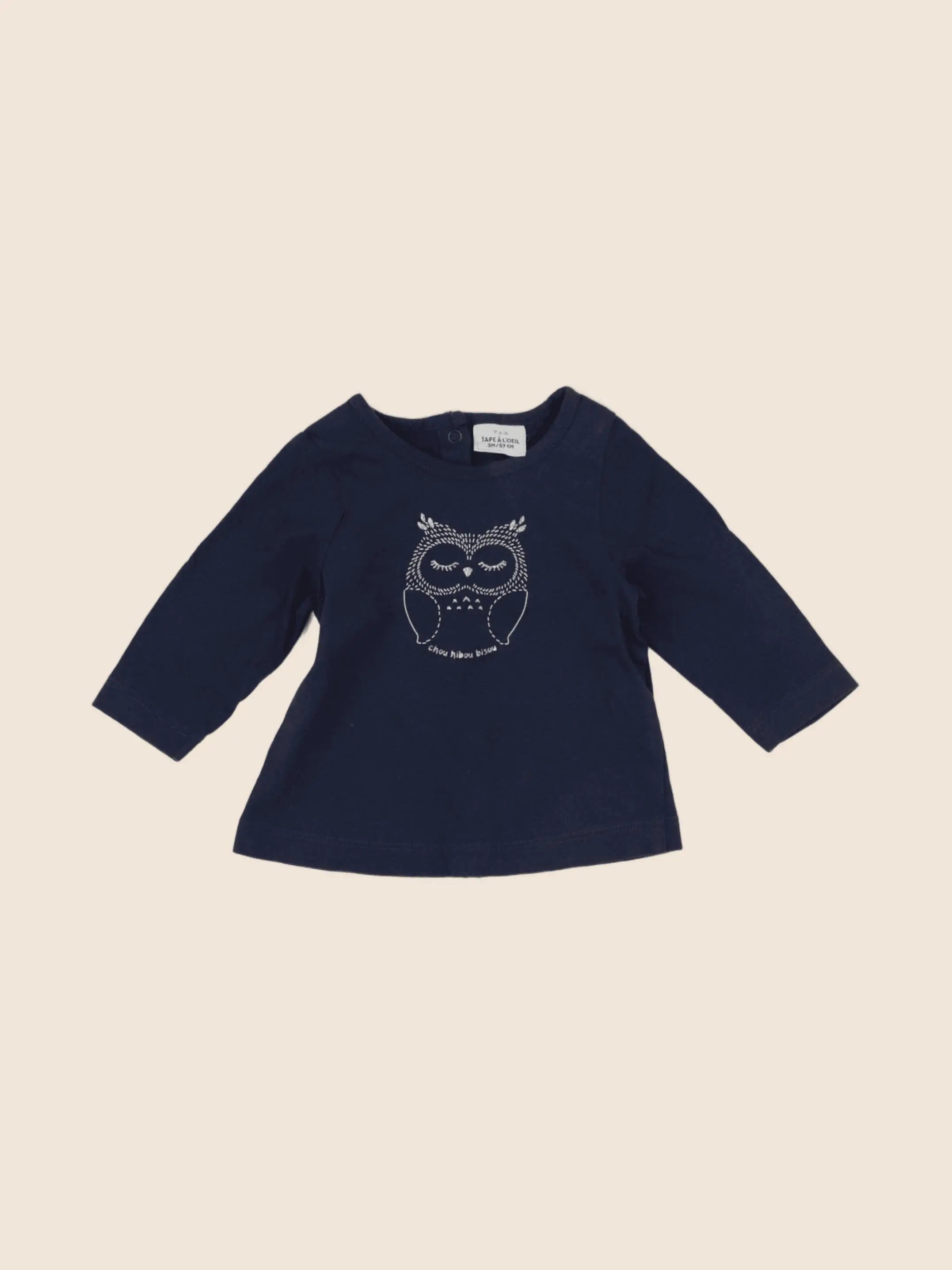 Tape à l'oeil - tee-shirt bleu - 3 mois