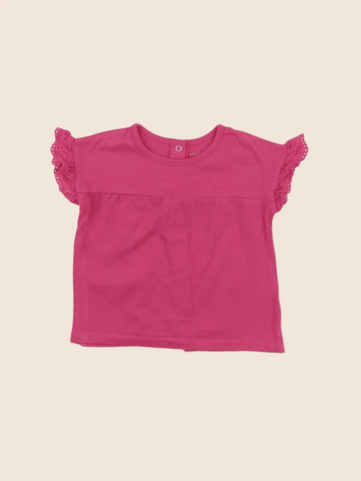 Vertbaudet - tee-shirt rose - 9 mois