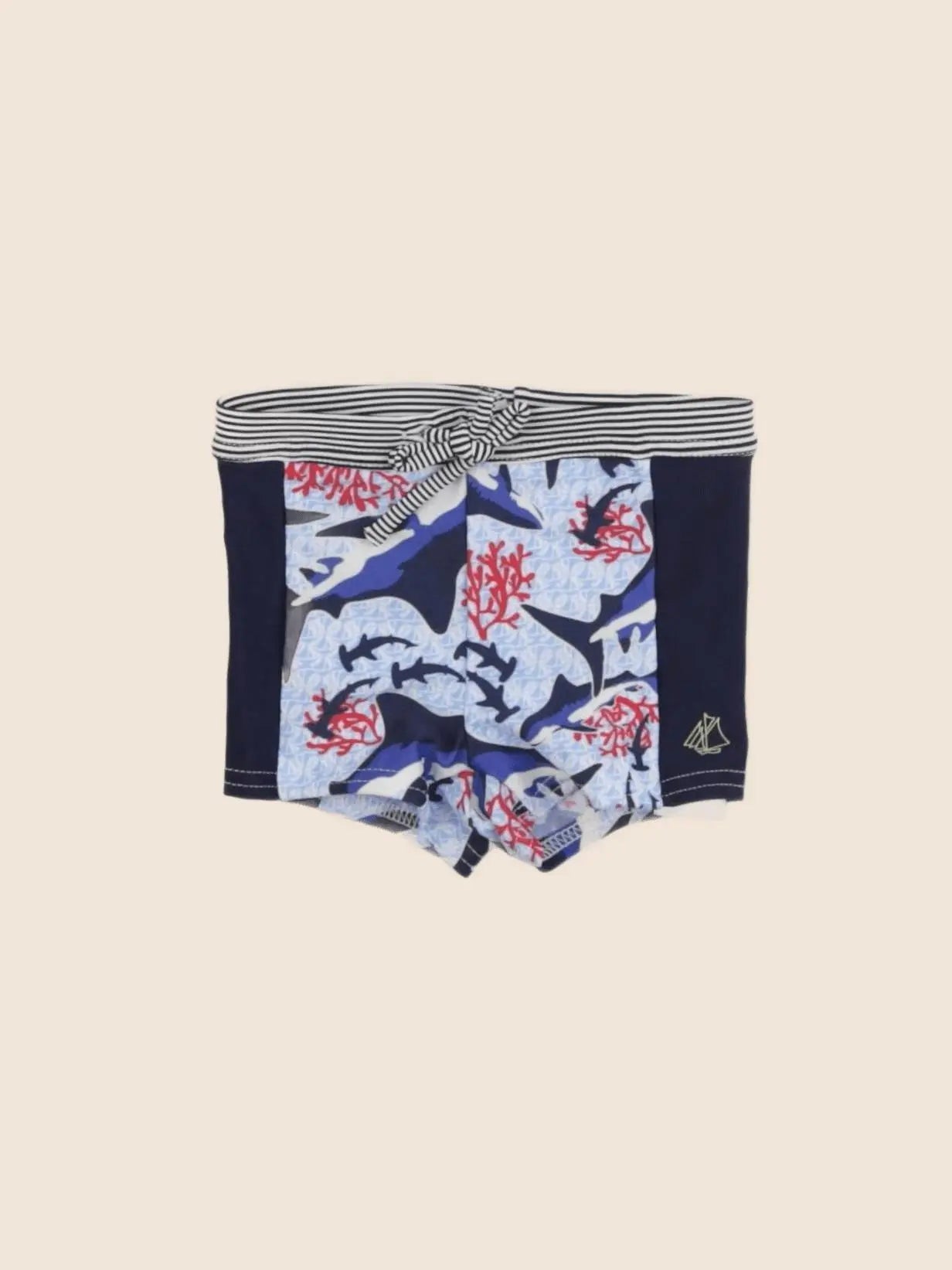 Petit Bateau - maillot de bain bleu - 6 mois