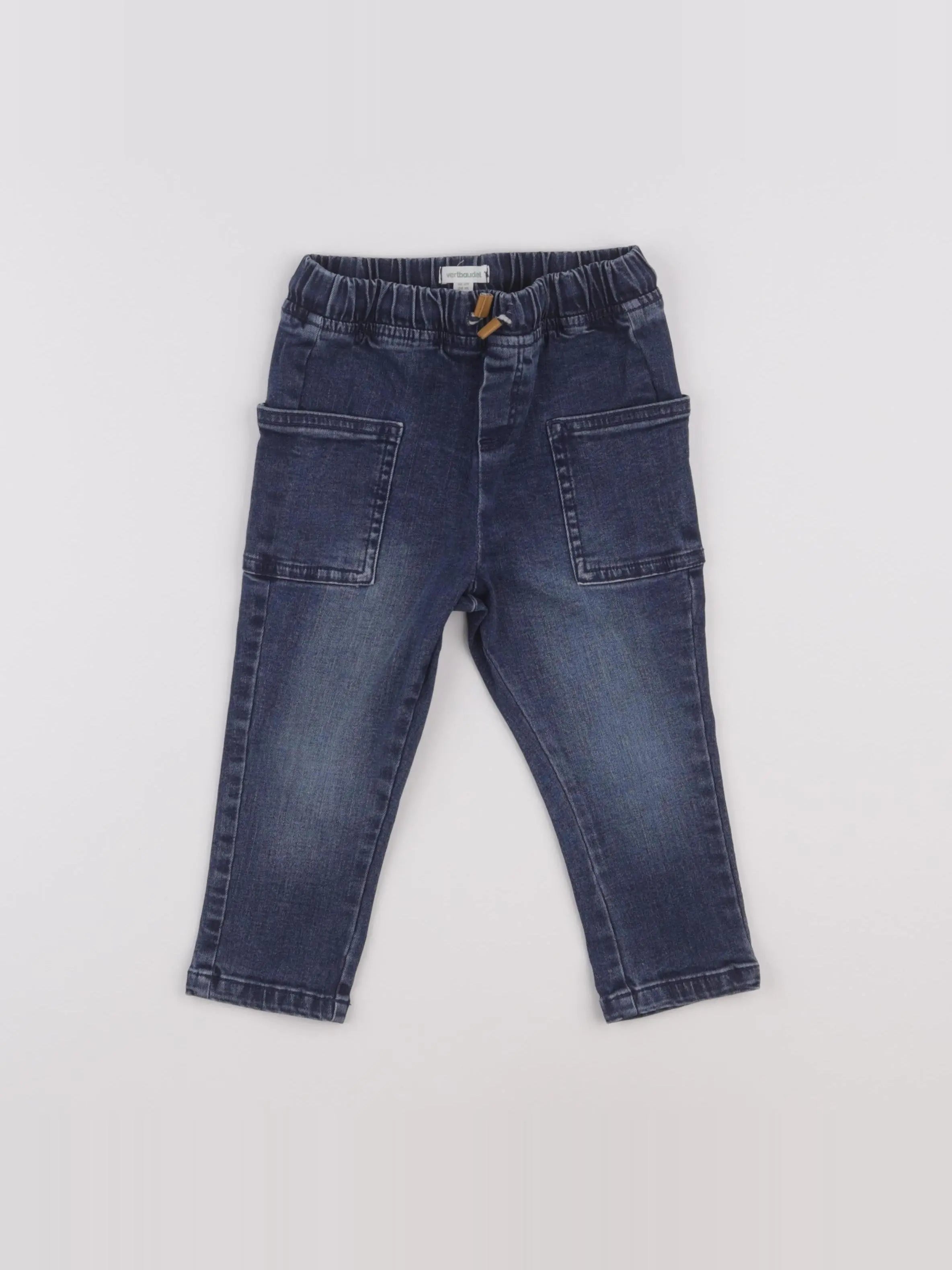 Vertbaudet - jegging bleu - 24 mois