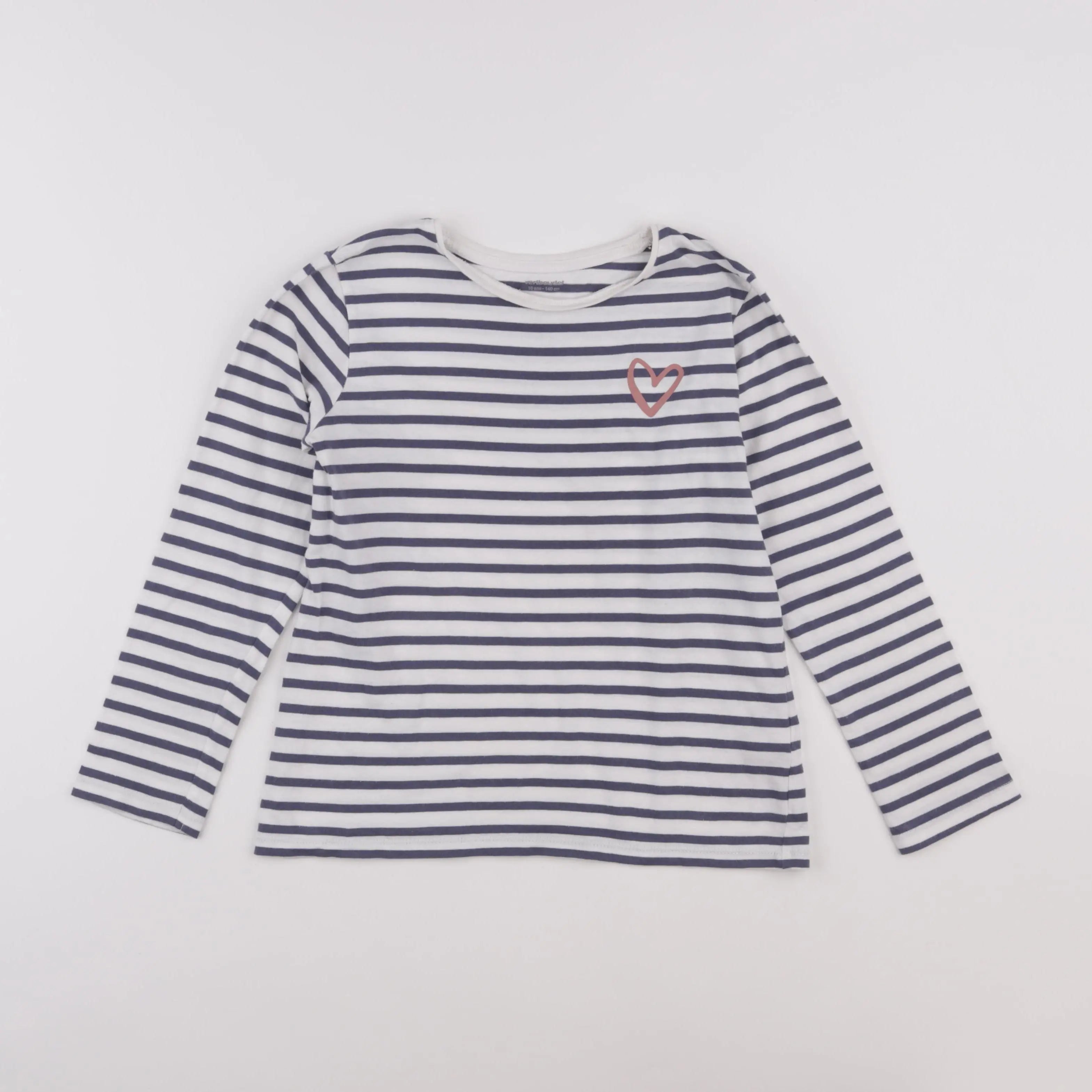 Vertbaudet - tee-shirt bleu - 10 ans