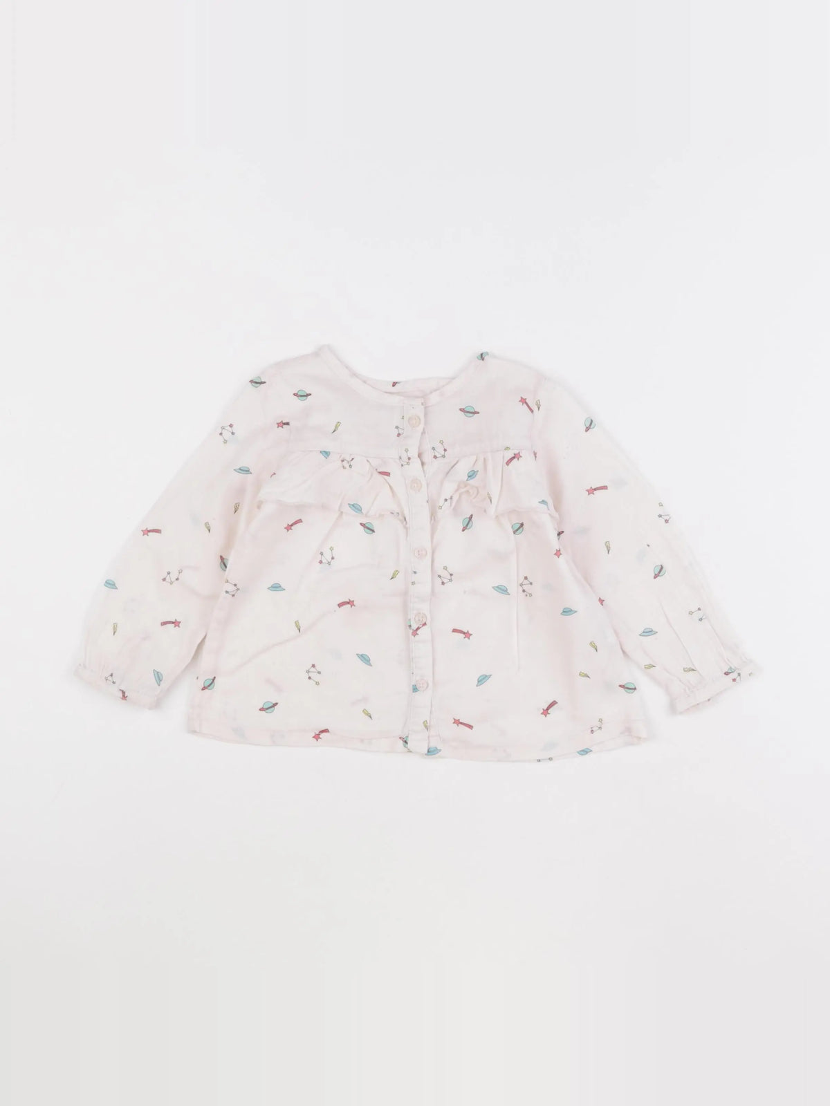 Zara - blouse rose - 12/18 mois
