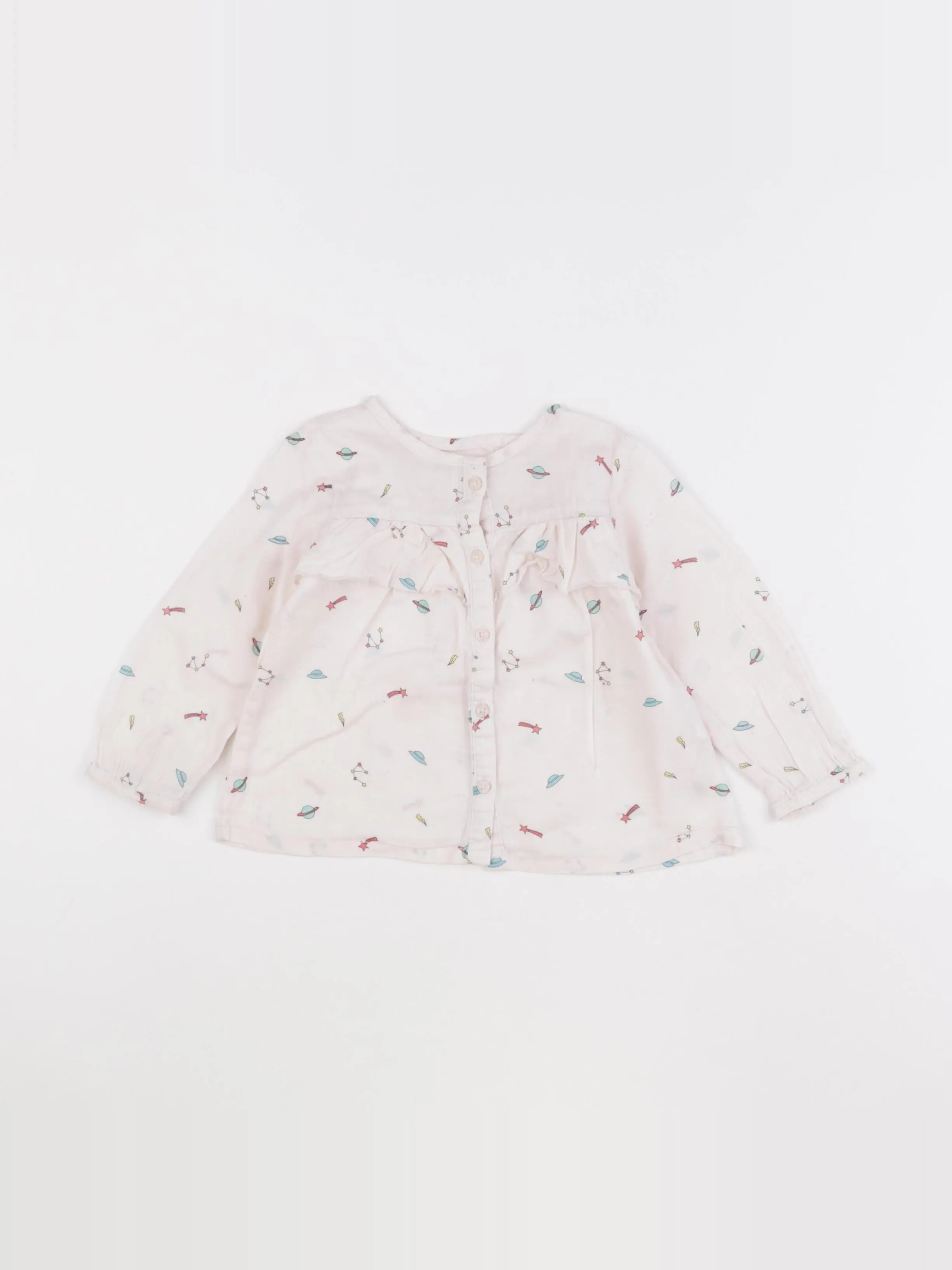 Zara - blouse rose - 12/18 mois