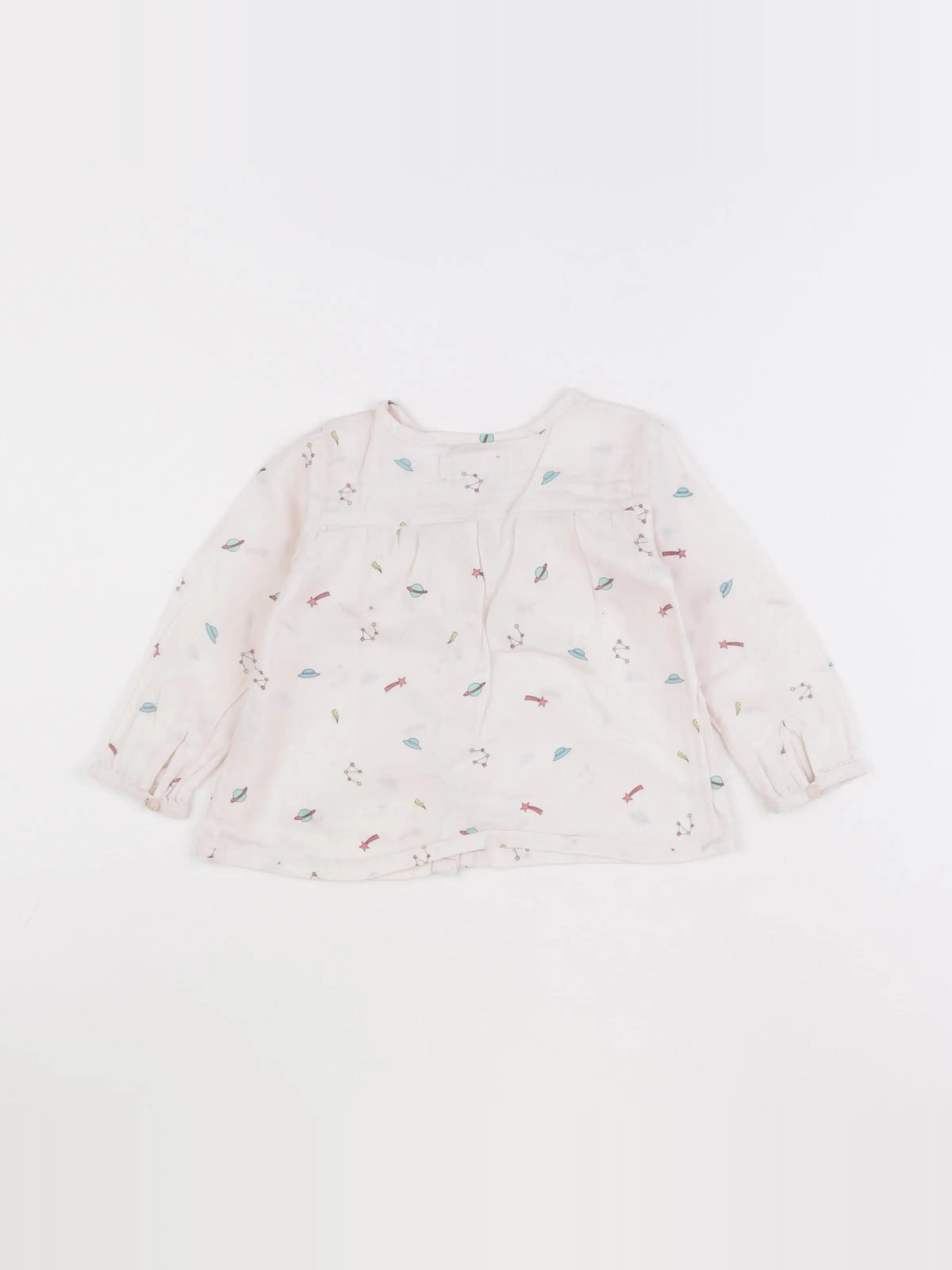Zara - blouse rose - 12/18 mois