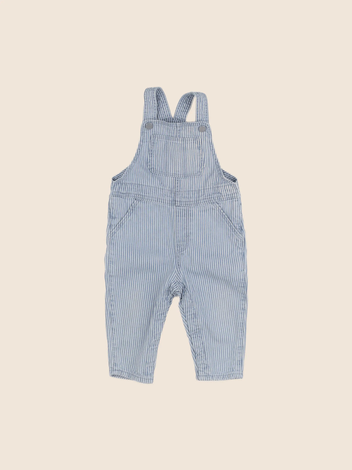 H&M - salopette bleu - 9/12 mois