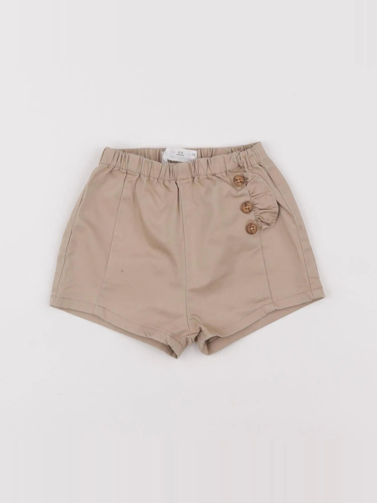 Zara - short marron - 6/9 mois