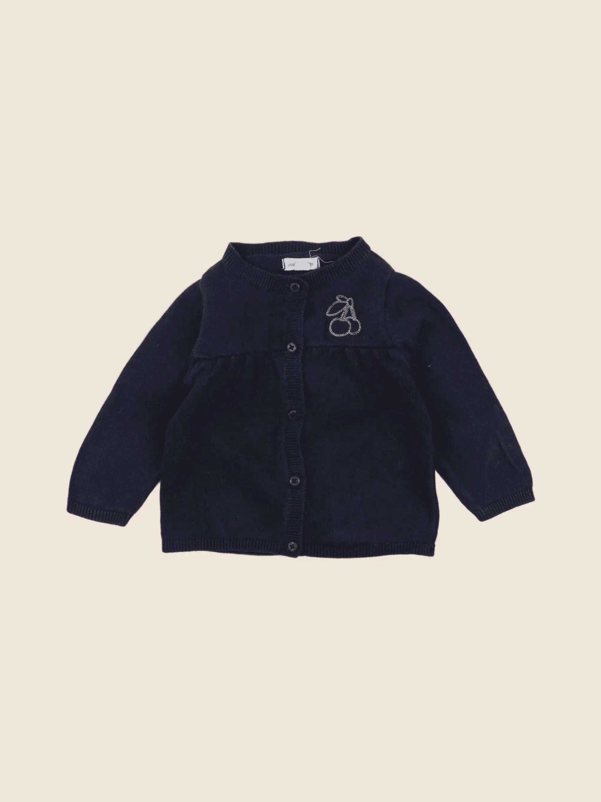 Vertbaudet - gilet bleu - 6 mois