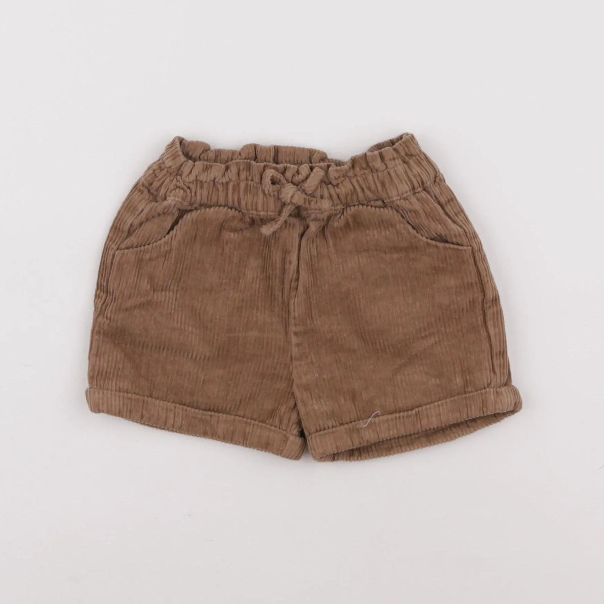 Vertbaudet - short marron - 18 mois
