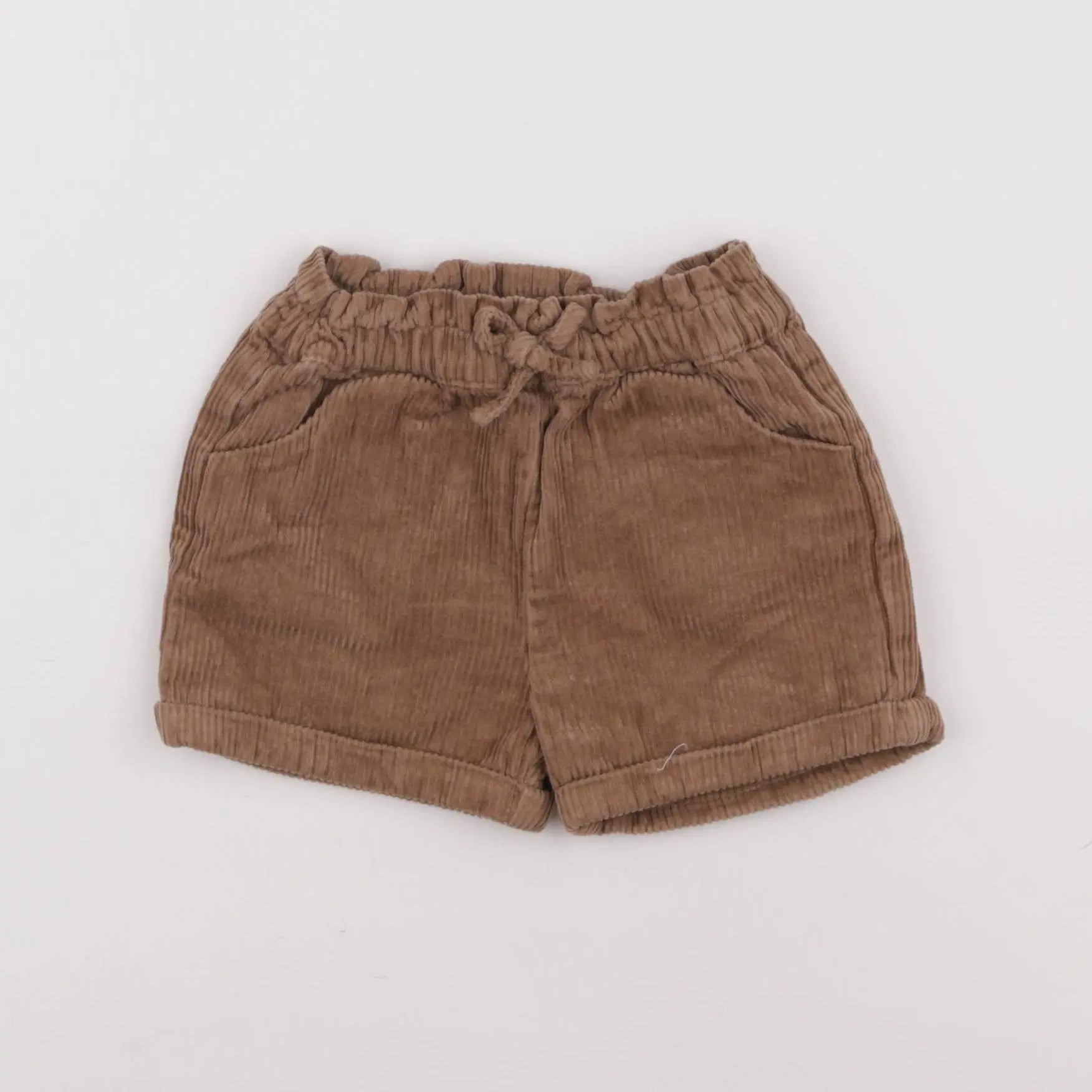 Vertbaudet - short marron - 18 mois