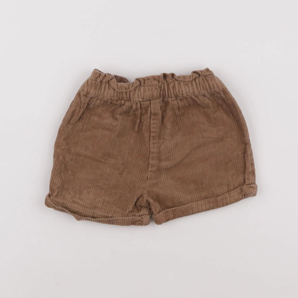 Vertbaudet - short marron - 18 mois