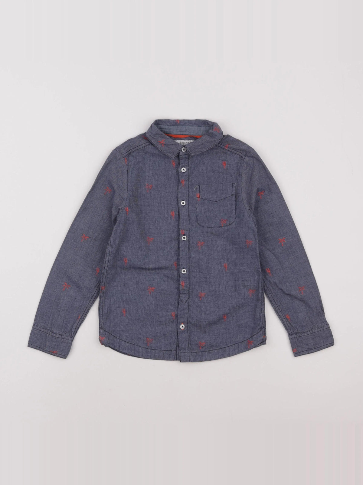Galeries Lafayette - chemise bleu - 6 ans