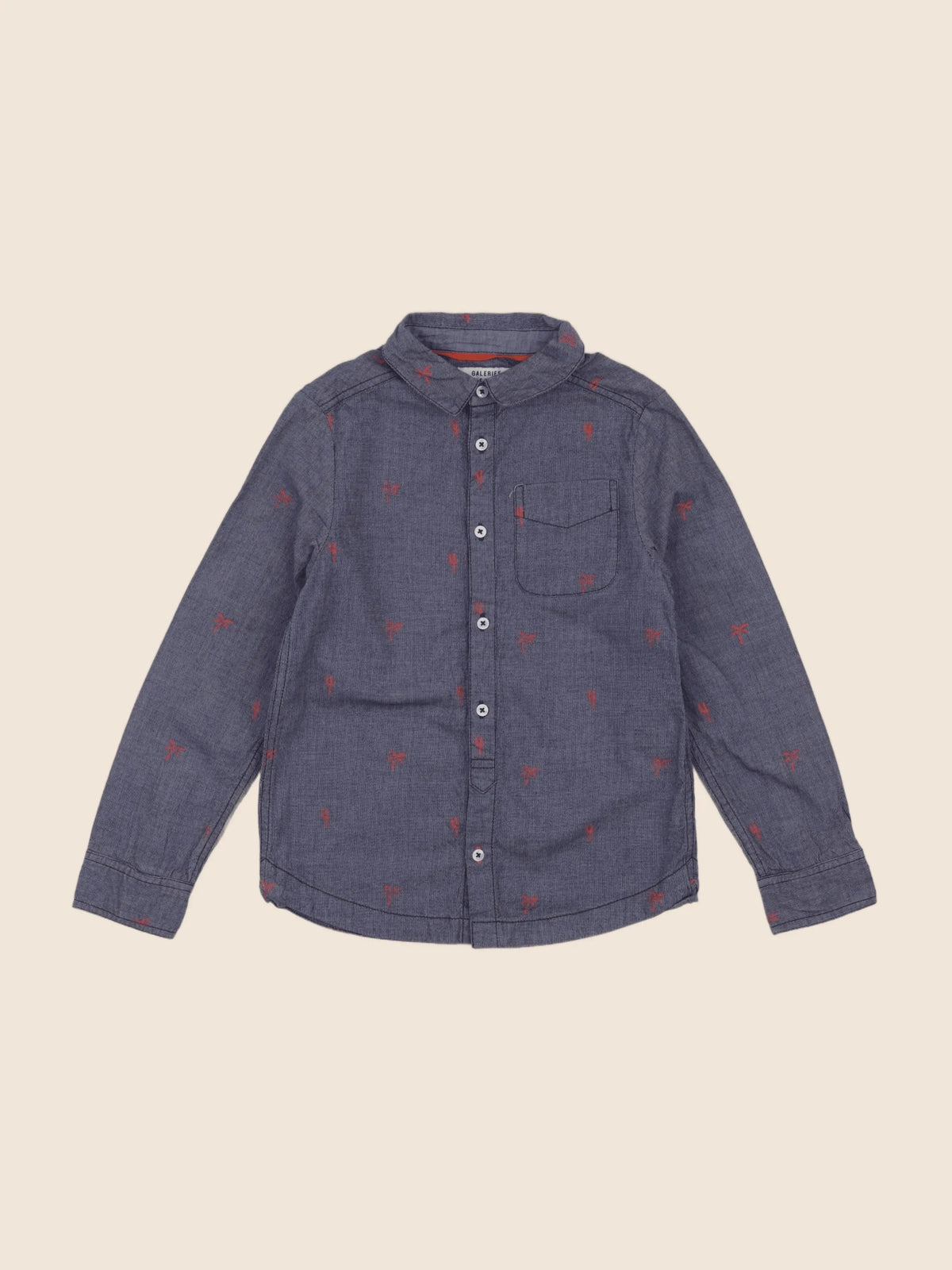 Galeries Lafayette - chemise bleu - 6 ans
