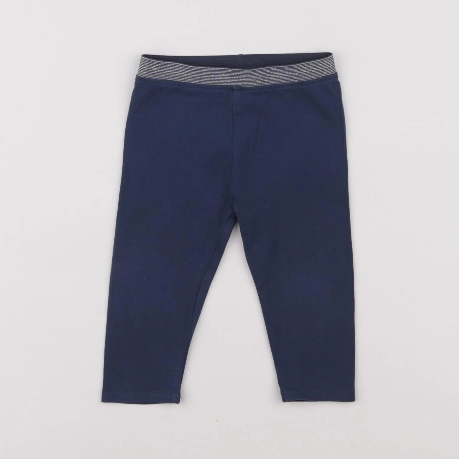 Vertbaudet - legging bleu - 12 mois