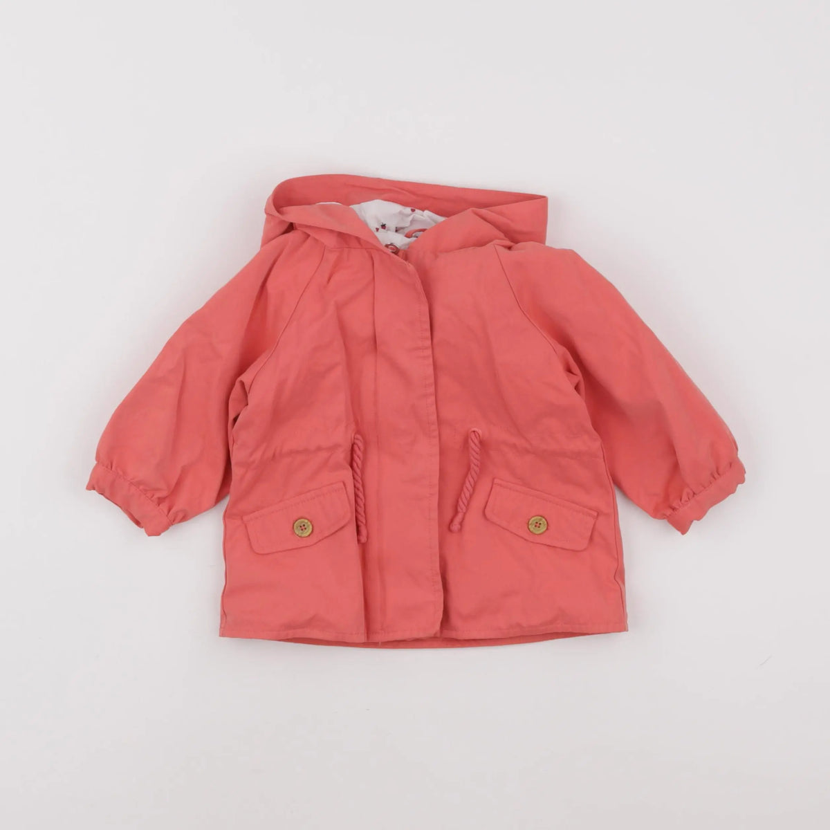 Vertbaudet - imperméable rose - 12 mois