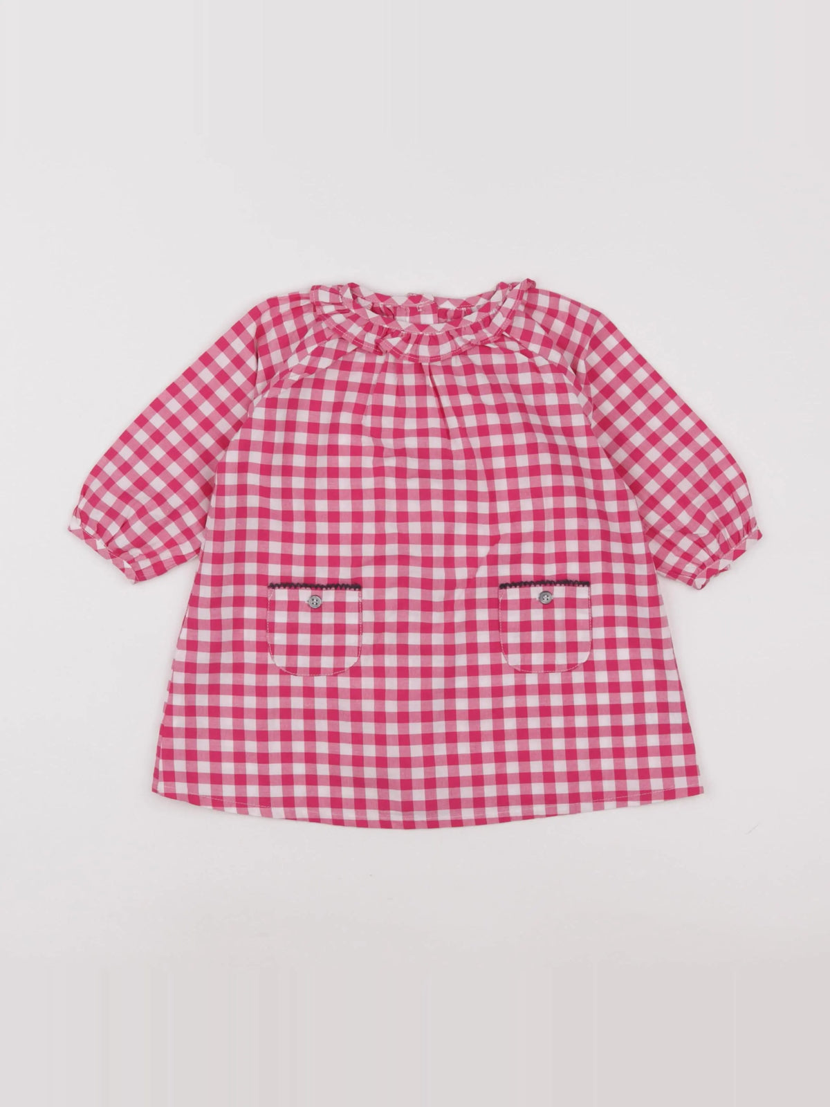 Petit Bateau - robe rose - 12 mois