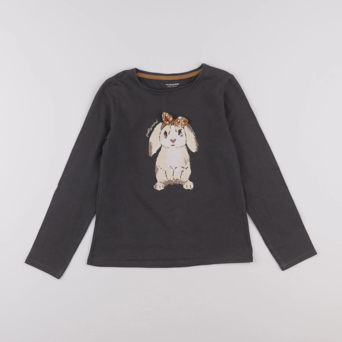 Vertbaudet - tee-shirt gris - 8 ans