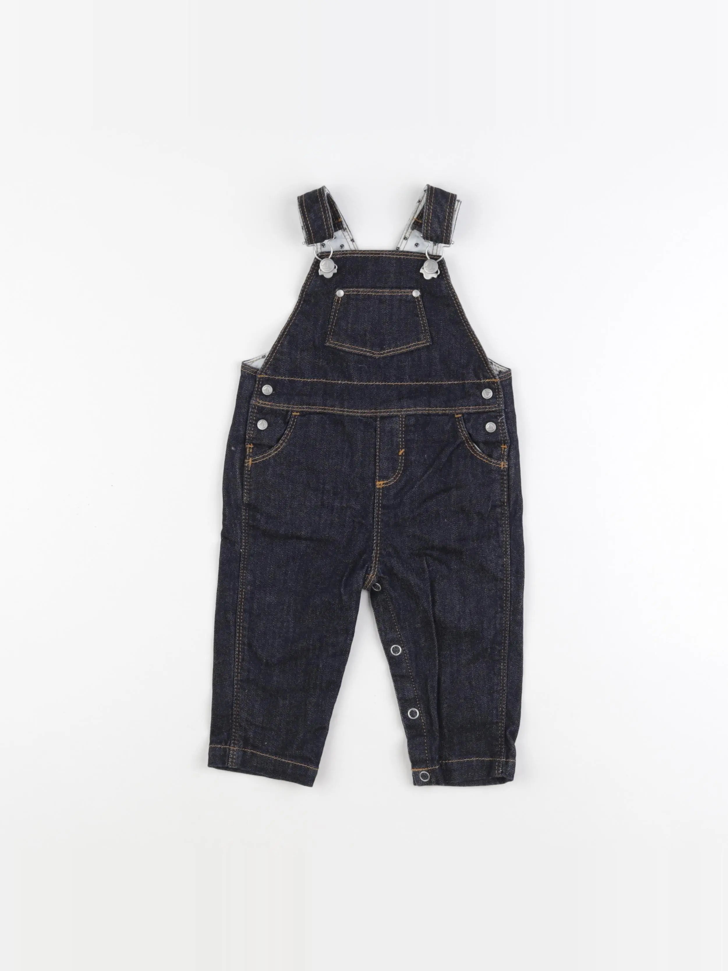 Petit Bateau - salopette bleu - 6 mois