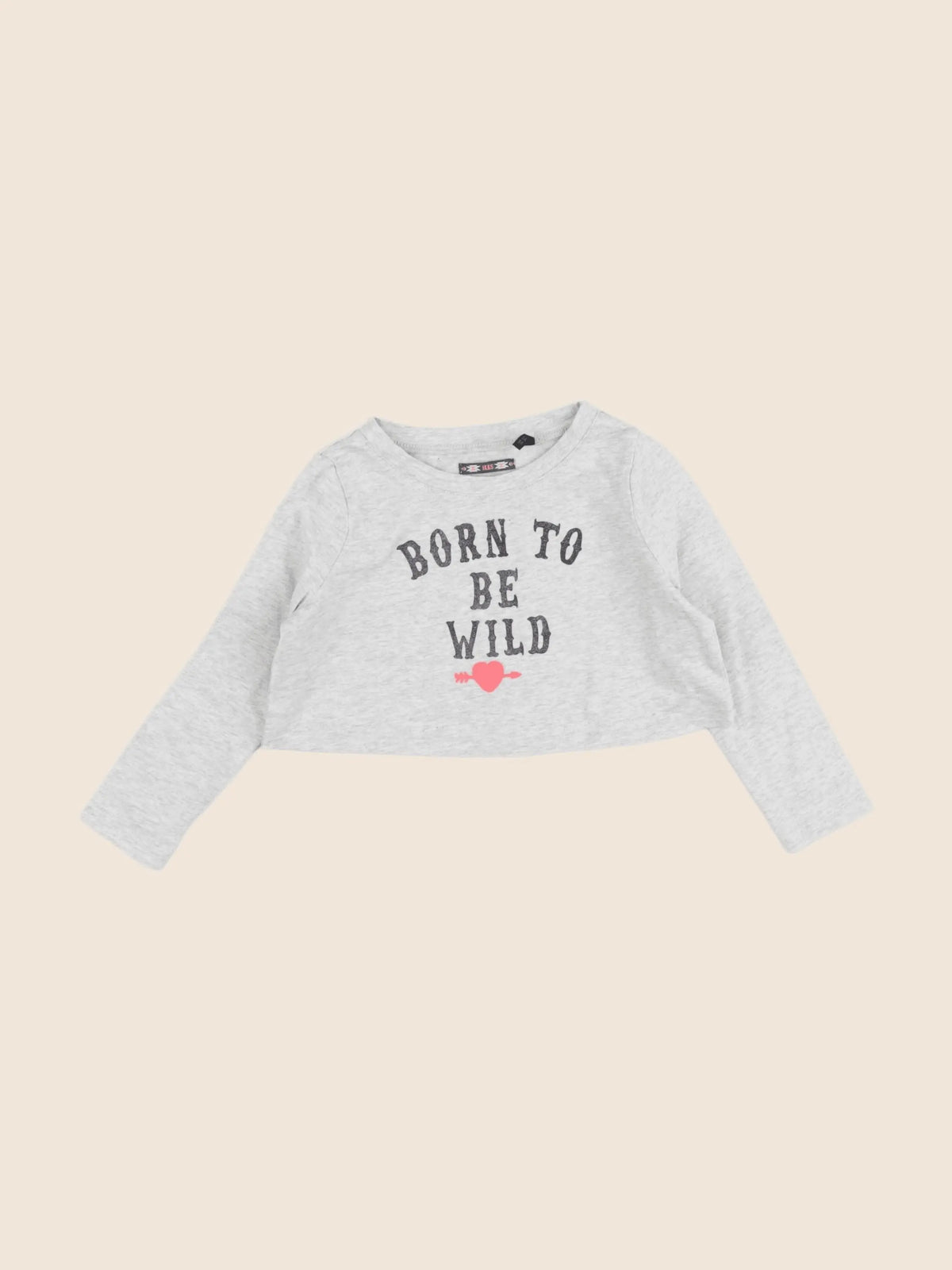 IKKS - tee-shirt court gris - 3 ans