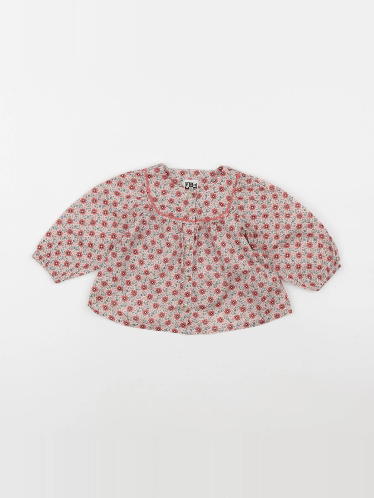 Bonton - blouse rose - 6 mois