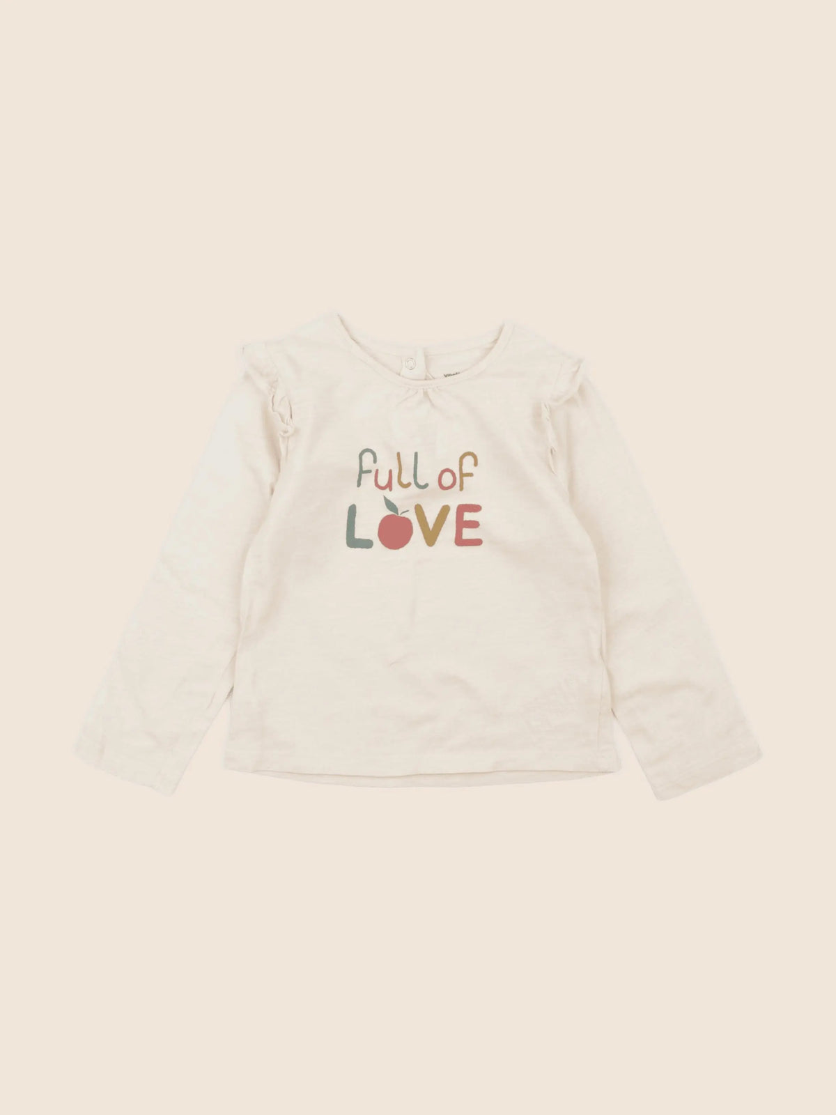 Vertbaudet - tee-shirt beige - 24 mois