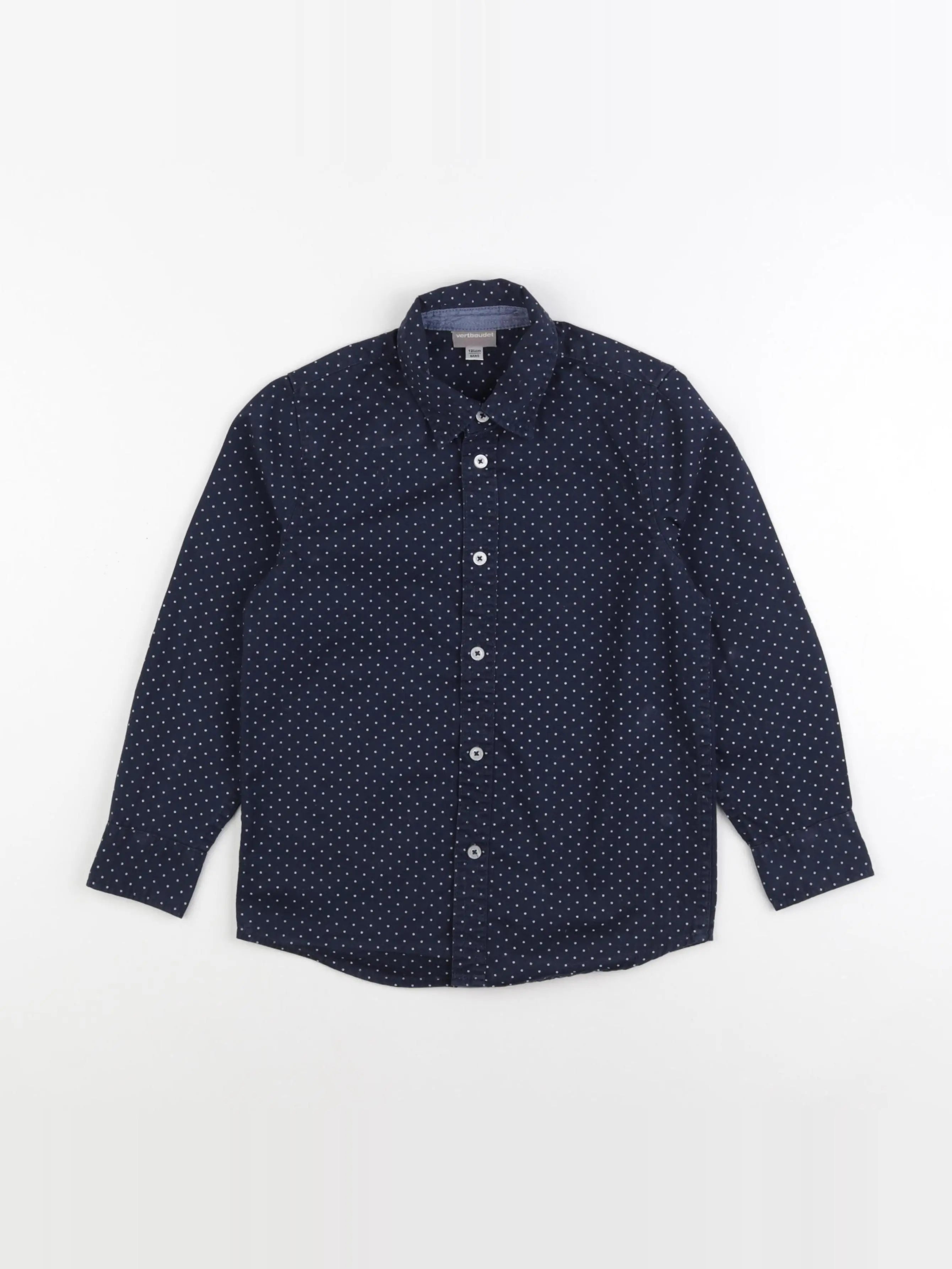 Vertbaudet - chemise bleu - 8 ans