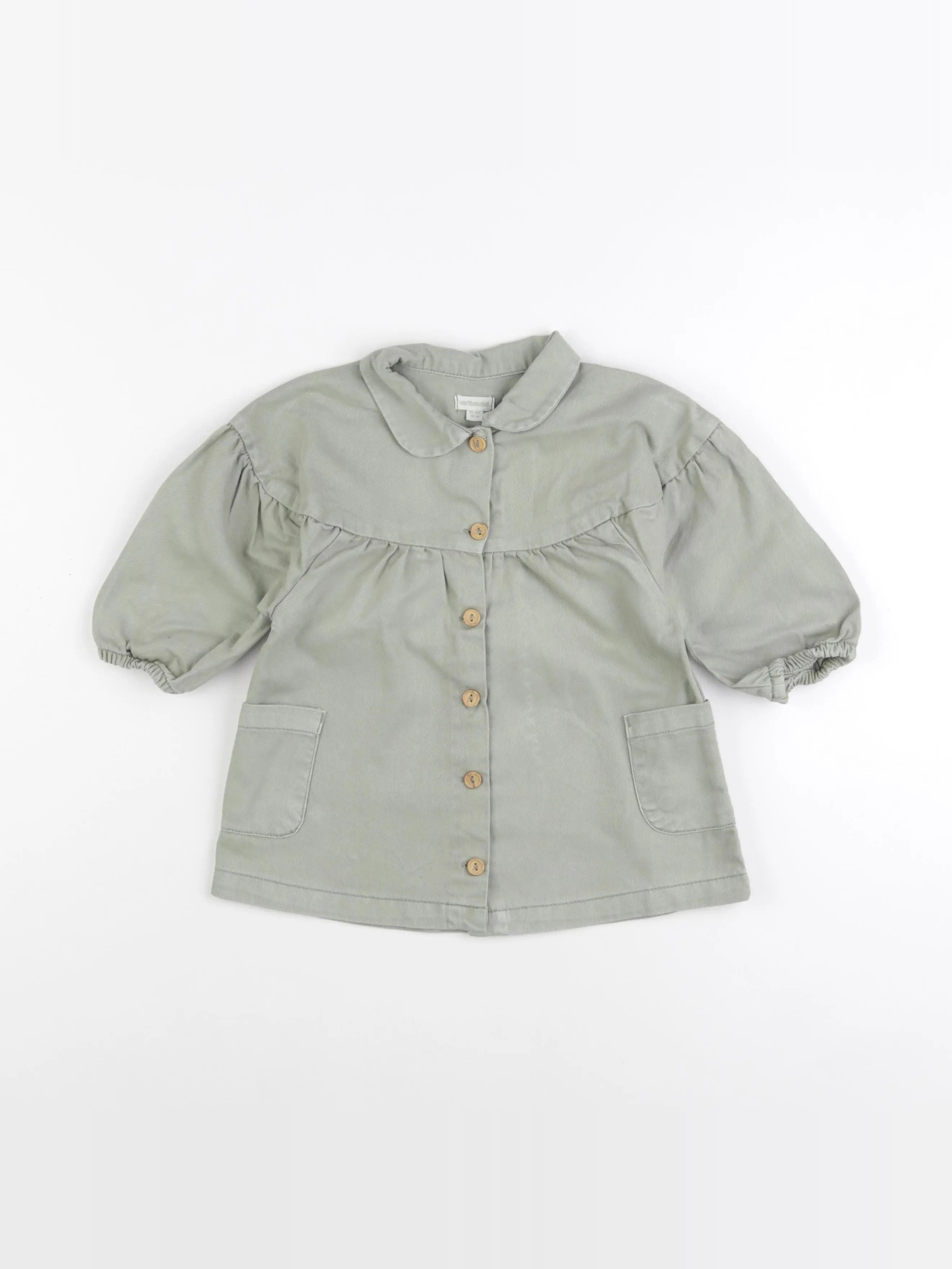 Vertbaudet - robe vert - 18 mois