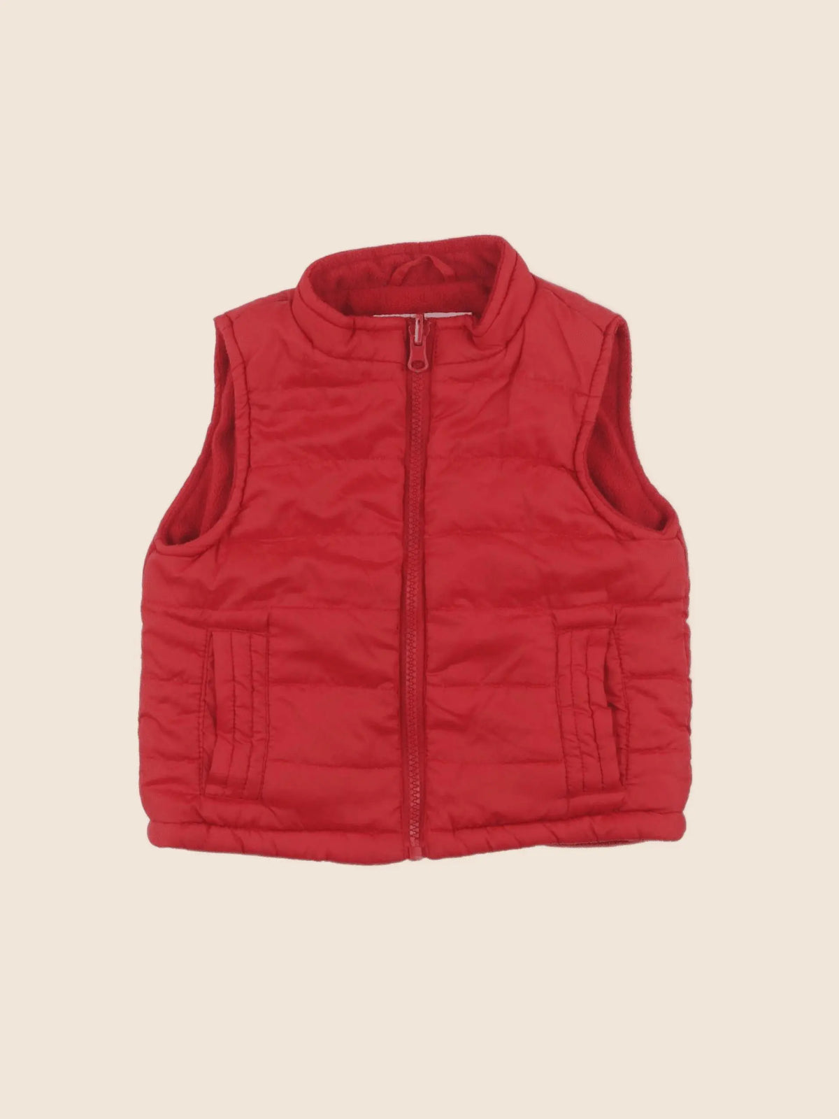 Vertbaudet - doudoune rouge - 2 ans