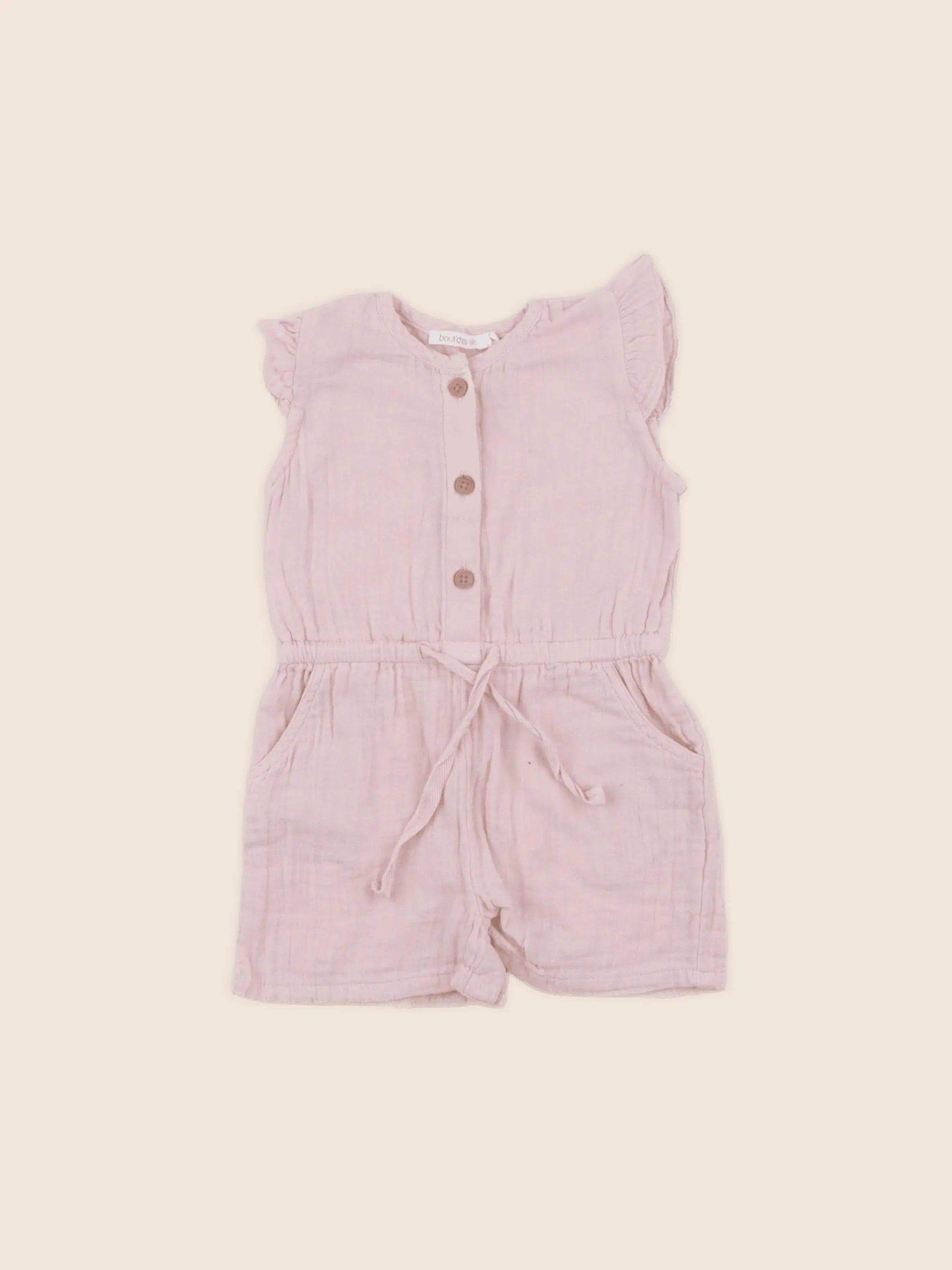 Boutchou - combinaison rose - 6 mois