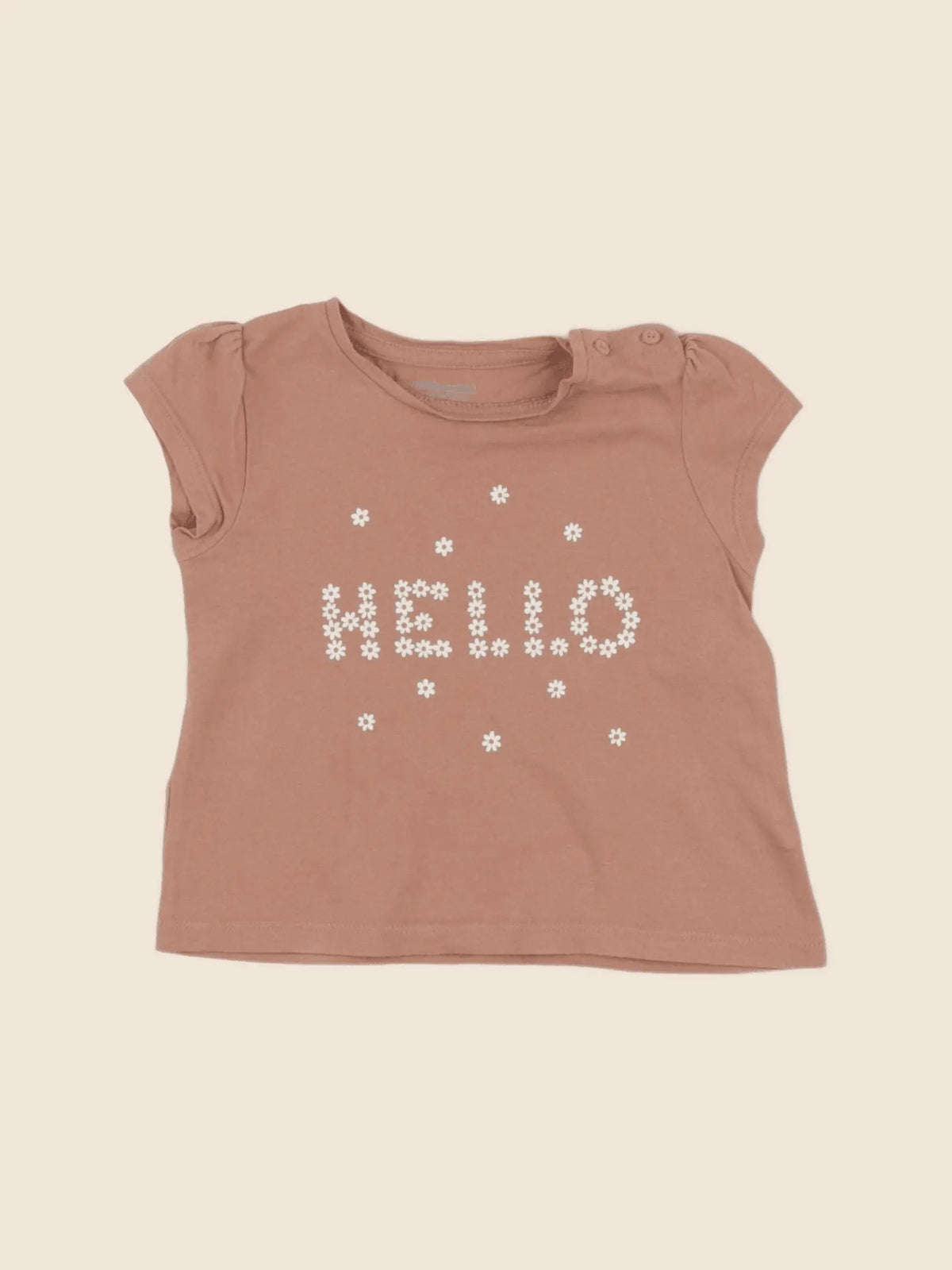 Vertbaudet - tee-shirt marron - 18 mois