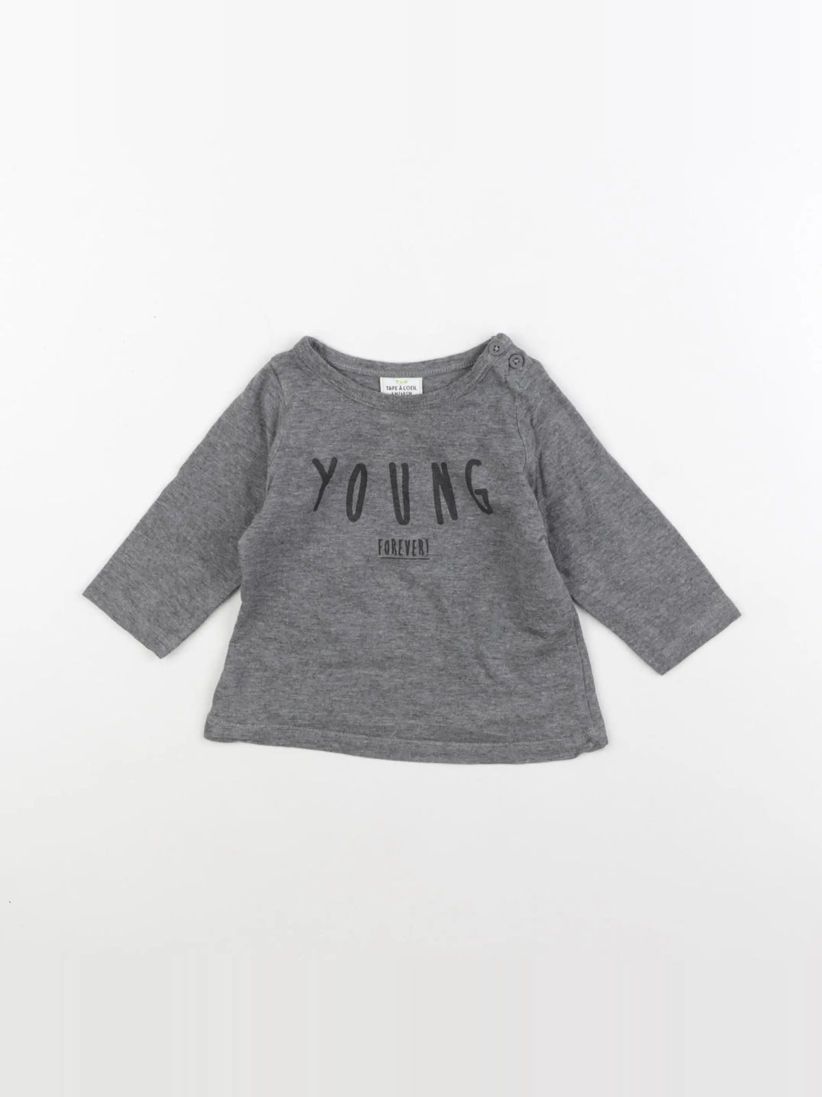 Tape à l'oeil - tee-shirt gris - 6 mois