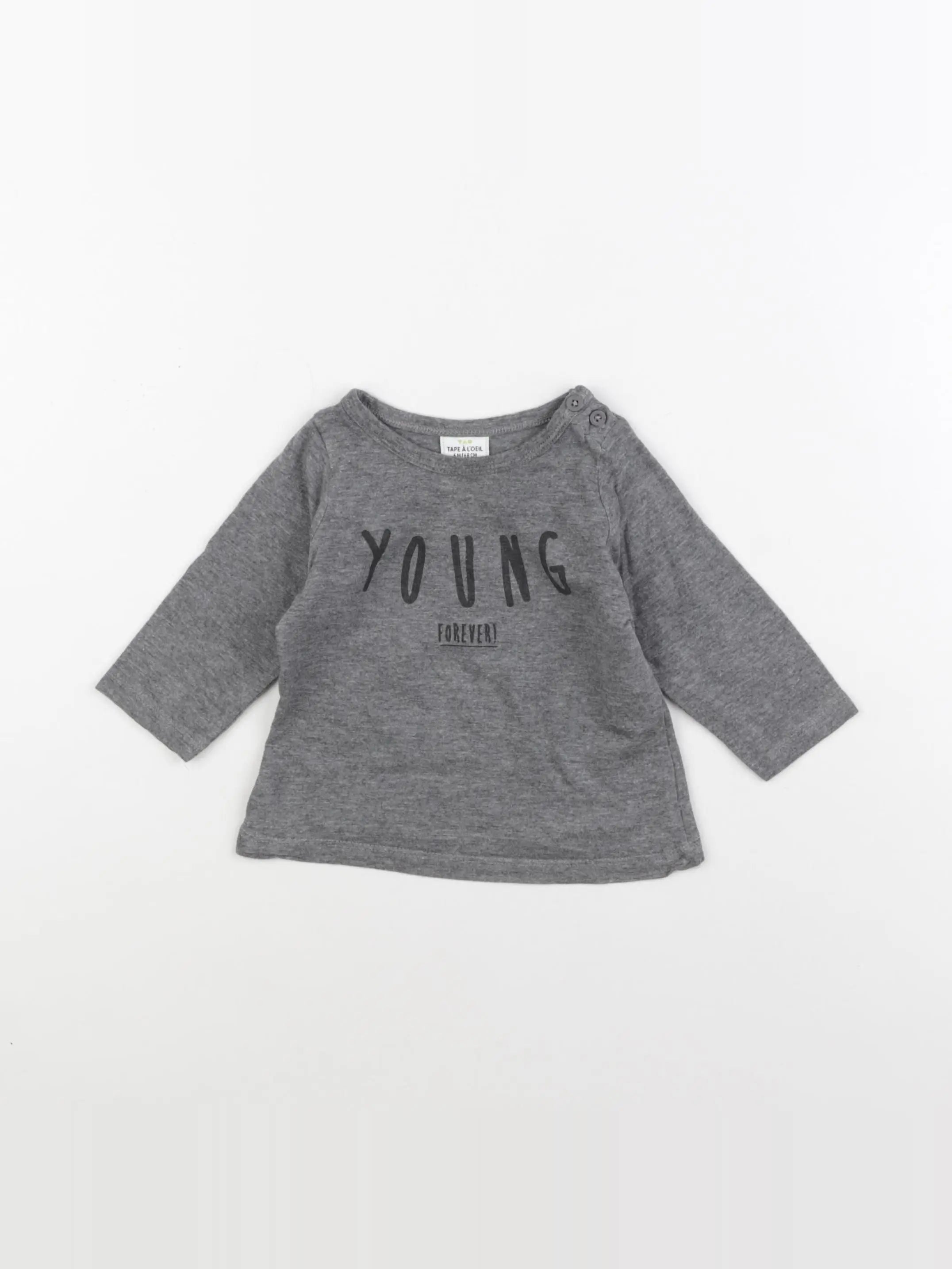 Tape à l'oeil - tee-shirt gris - 6 mois