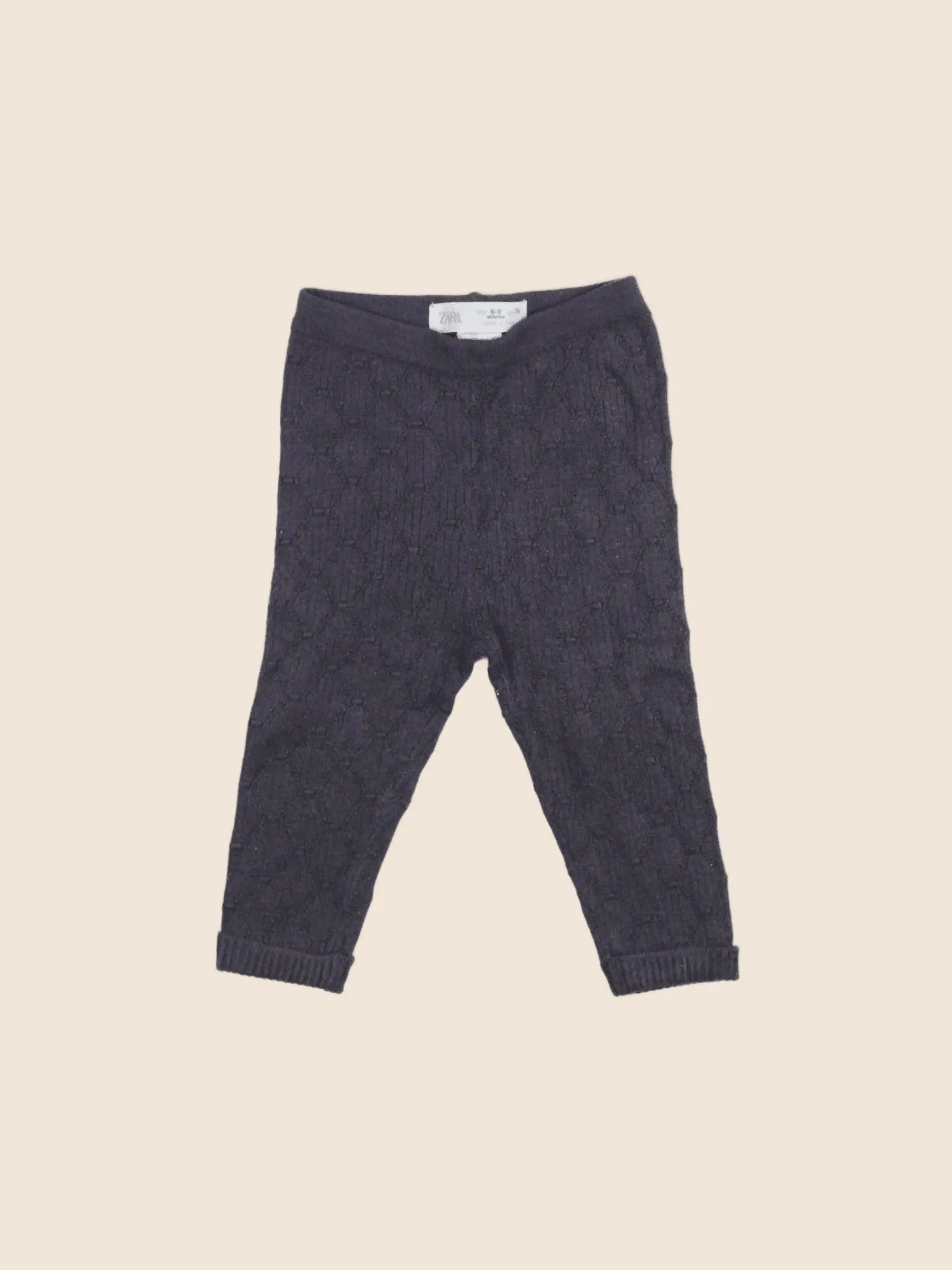 Zara - legging gris - 6/9 mois