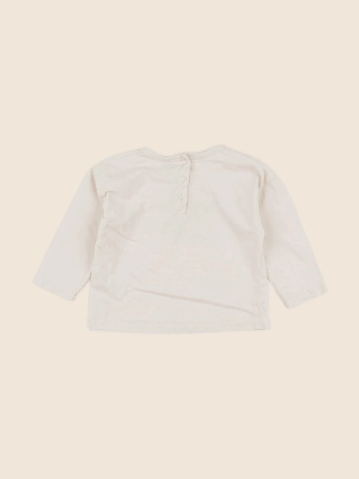 Vertbaudet - tee-shirt beige - 12 mois