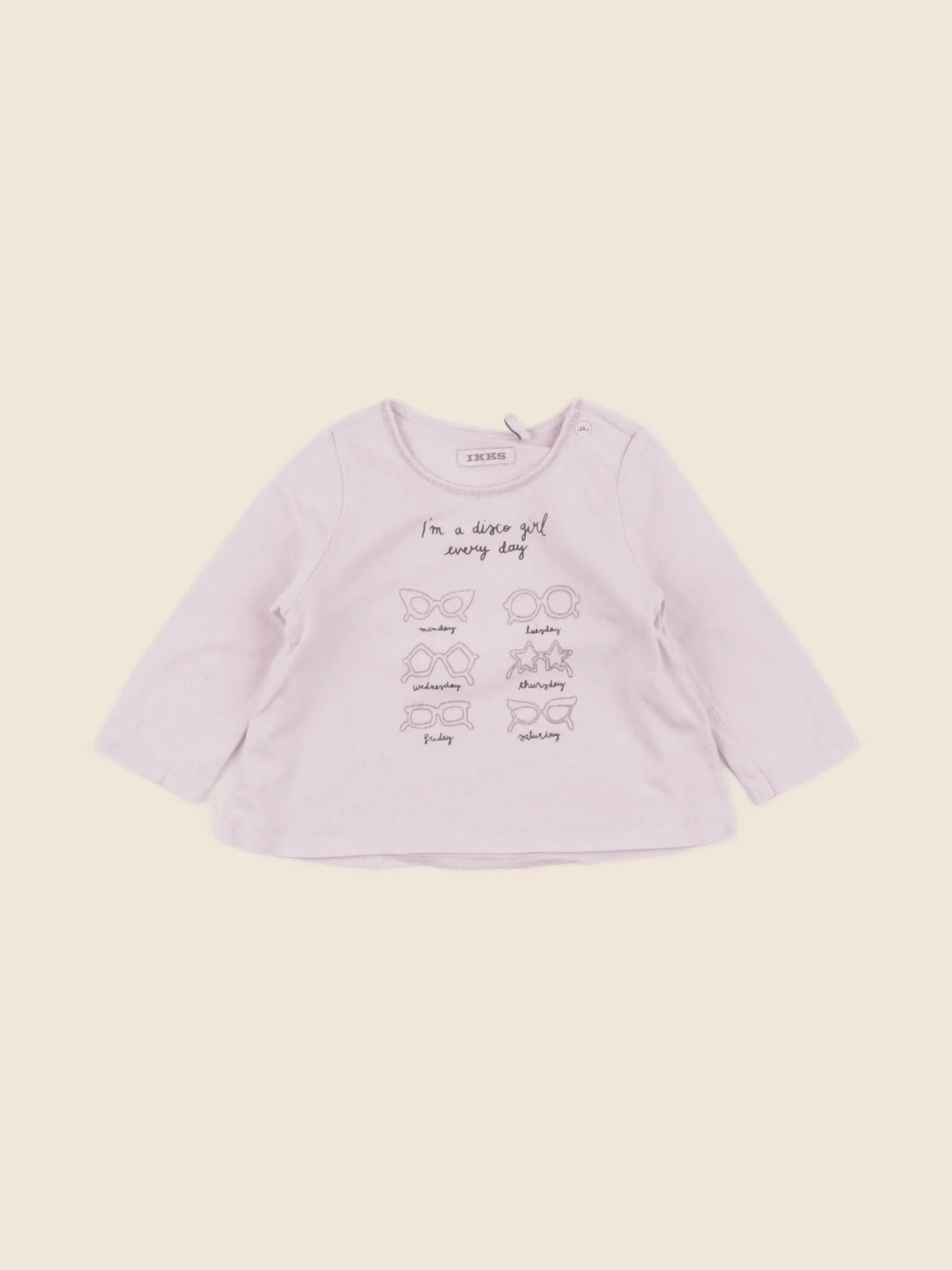 IKKS - tee-shirt rose - 6 mois