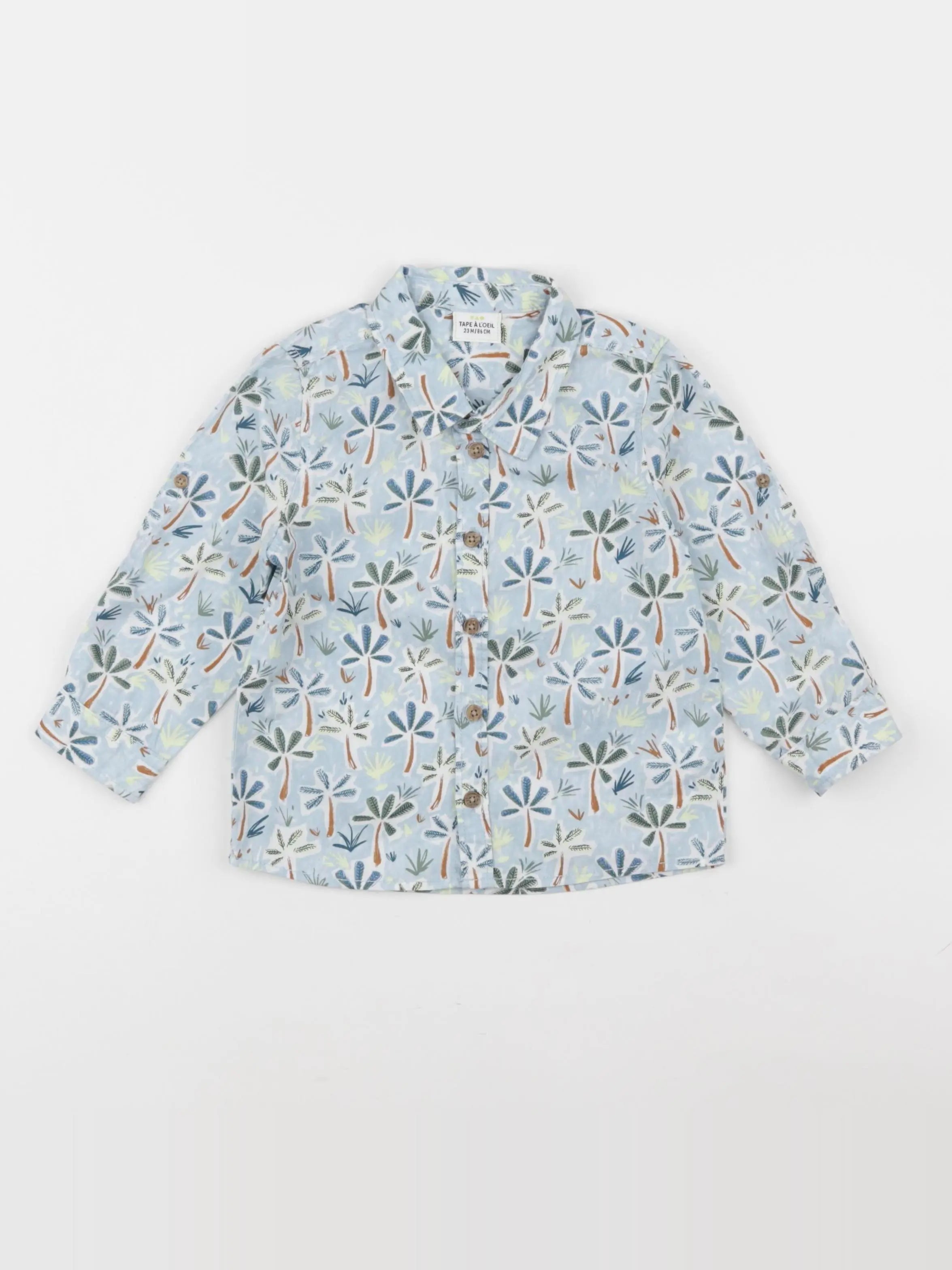 Tape à l'oeil - chemise bleu - 24 mois