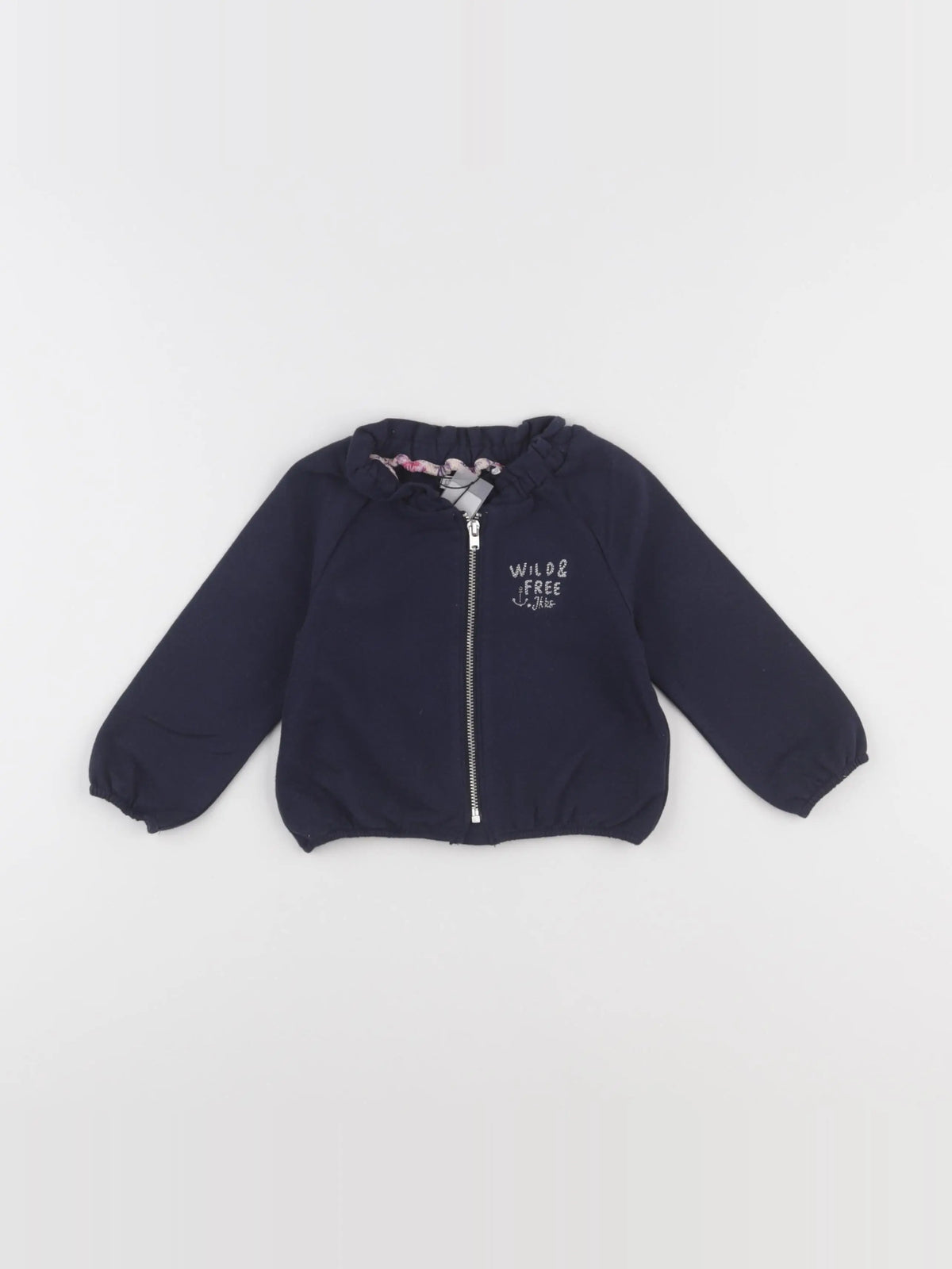 IKKS - sweat bleu - 12 mois