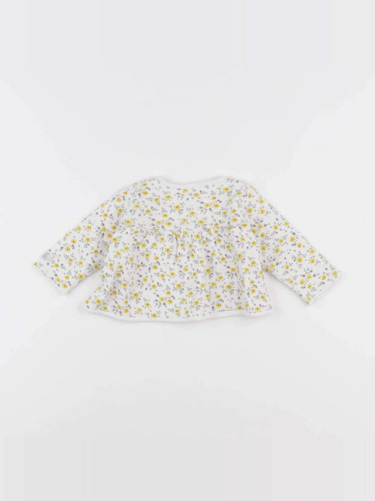 Petit Bateau - gilet blanc - 6 mois