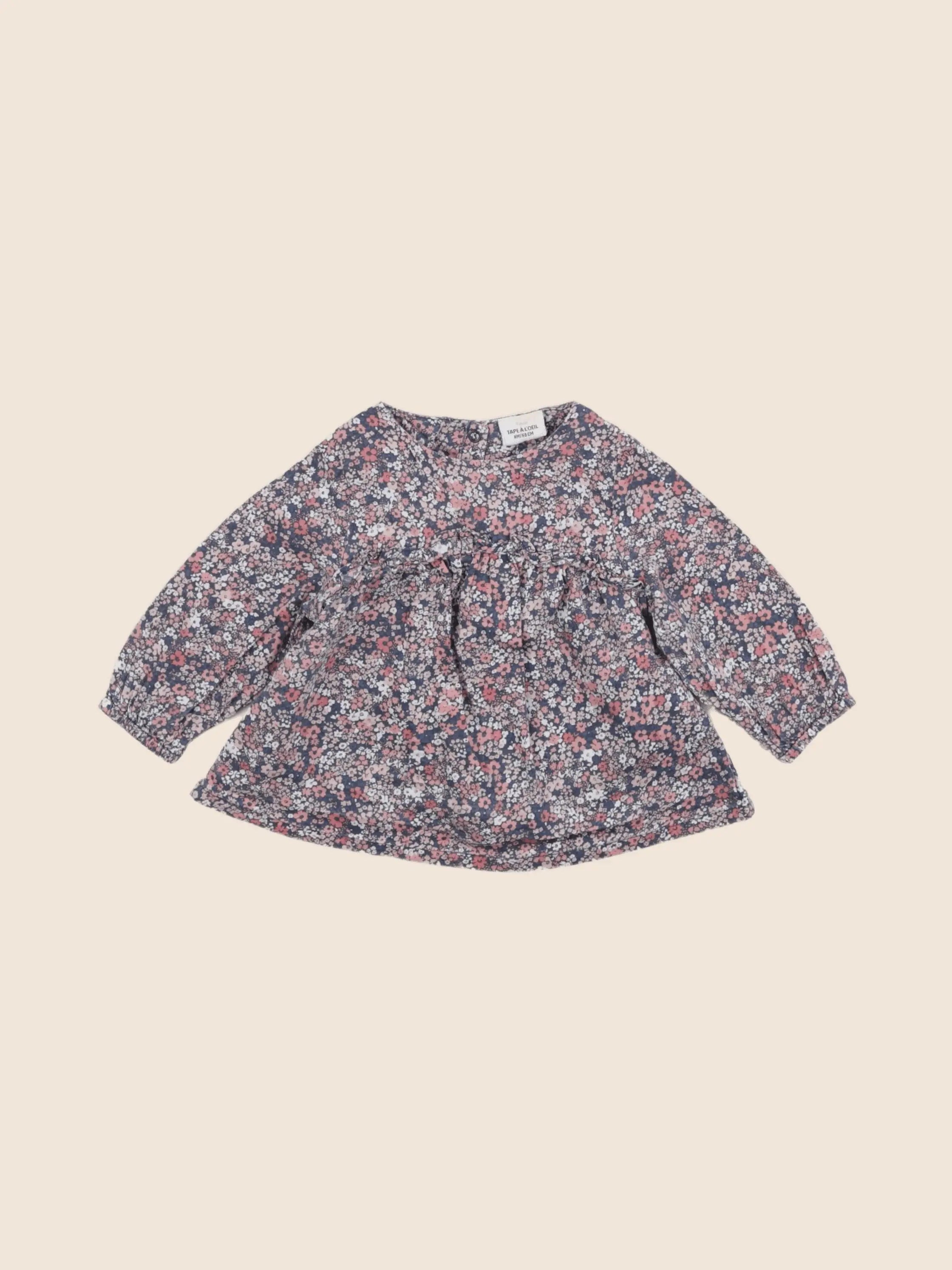 Tape à l'oeil - blouse bleu - 6 mois