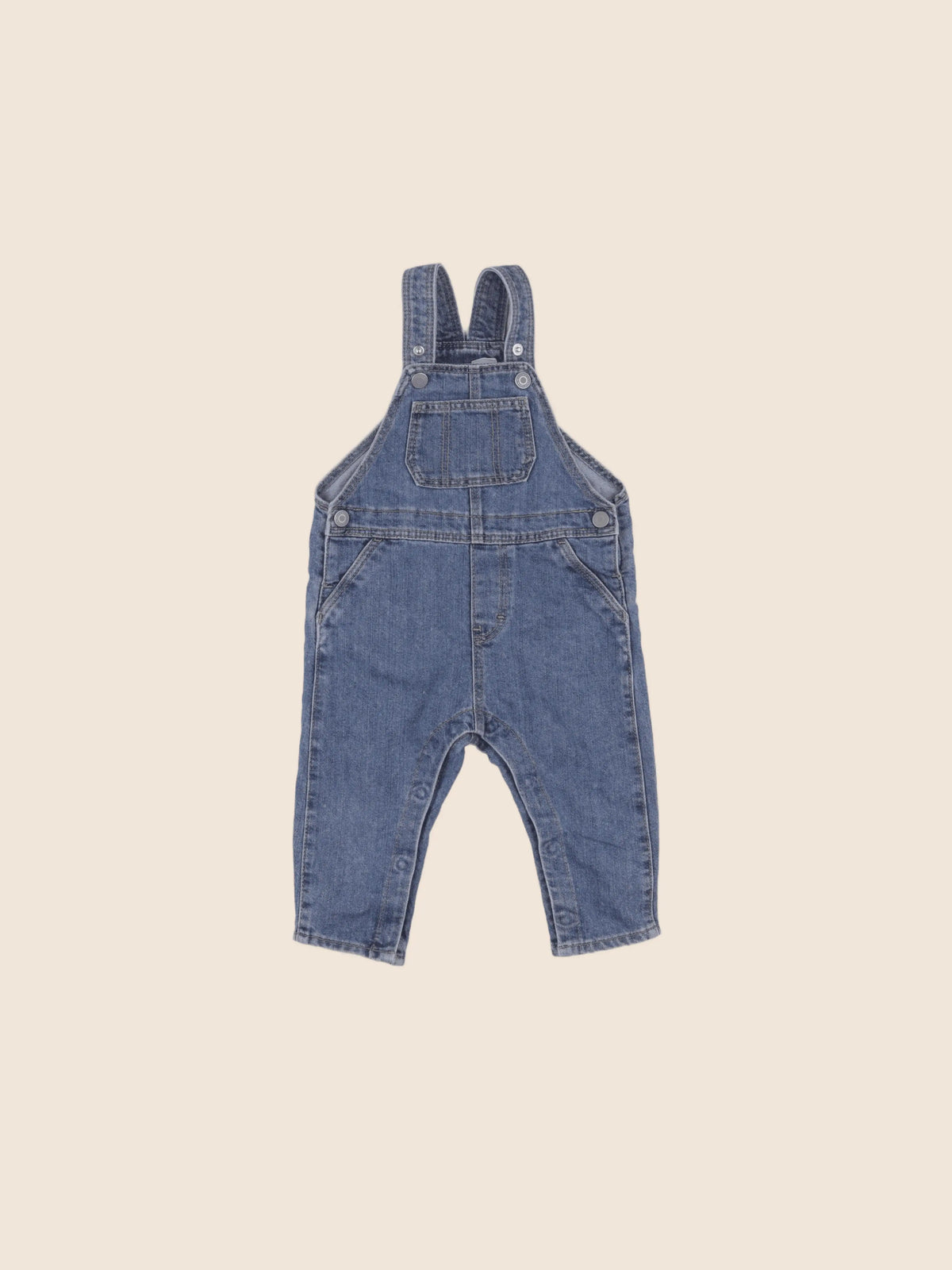 H&M - salopette bleu - 9/12 mois
