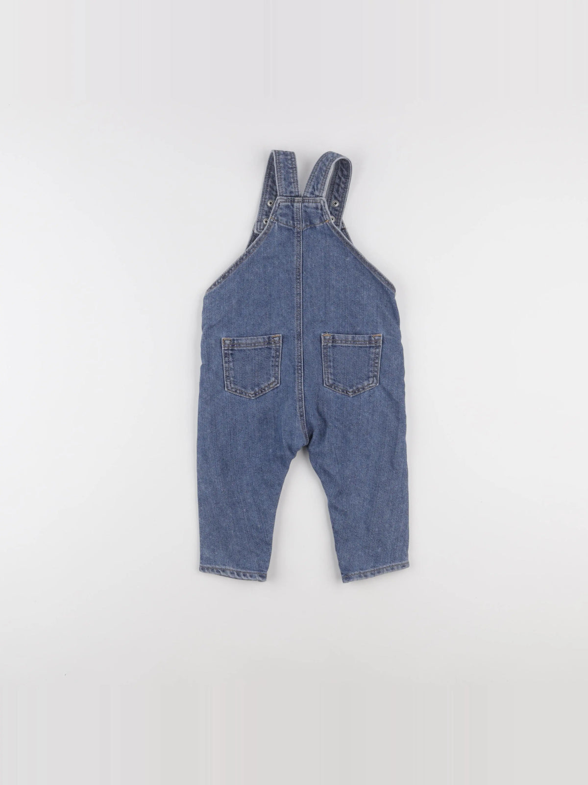 H&M - salopette bleu - 9/12 mois