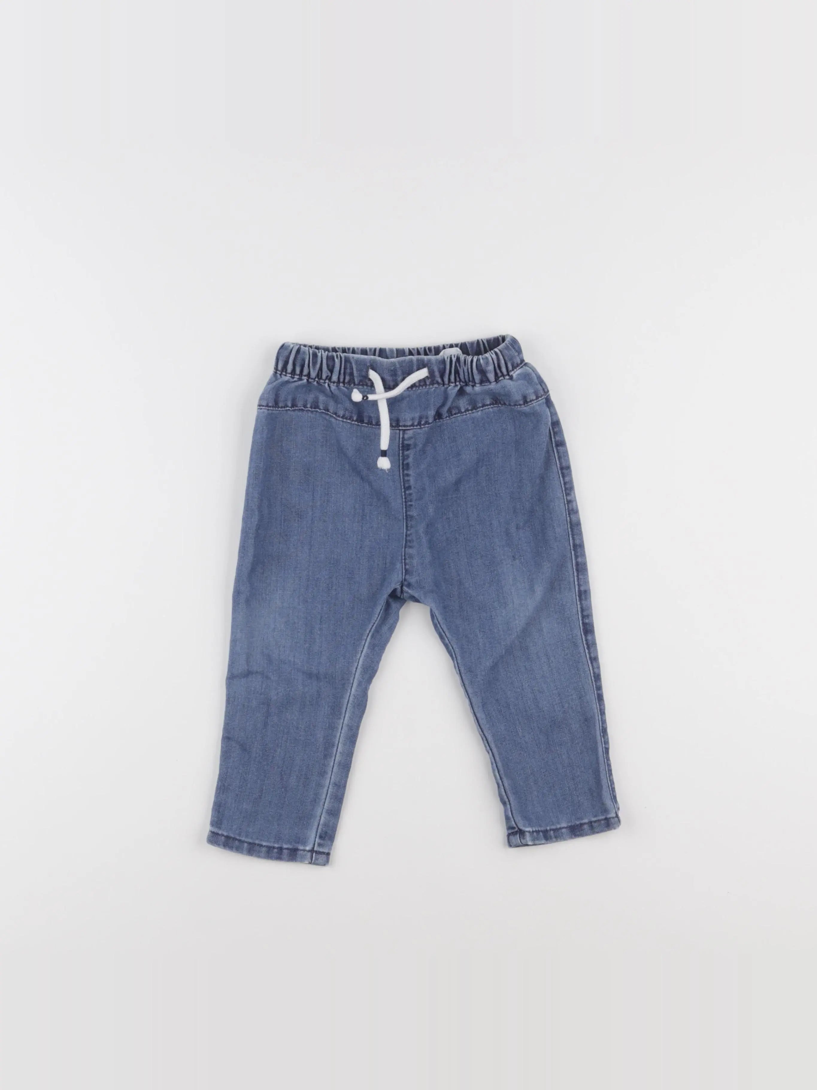 H&M - jean bleu - 9/12 mois