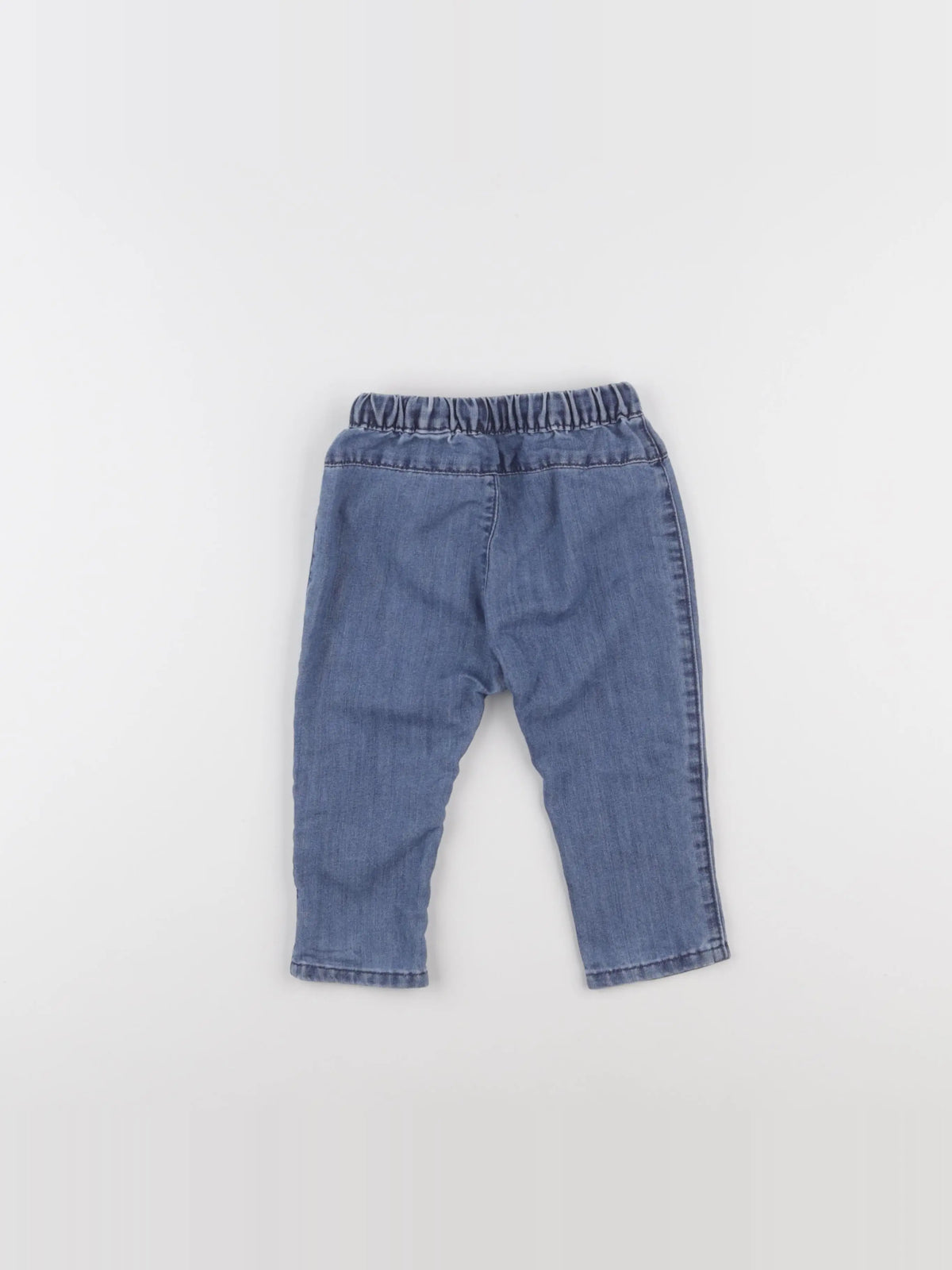H&M - jean bleu - 9/12 mois
