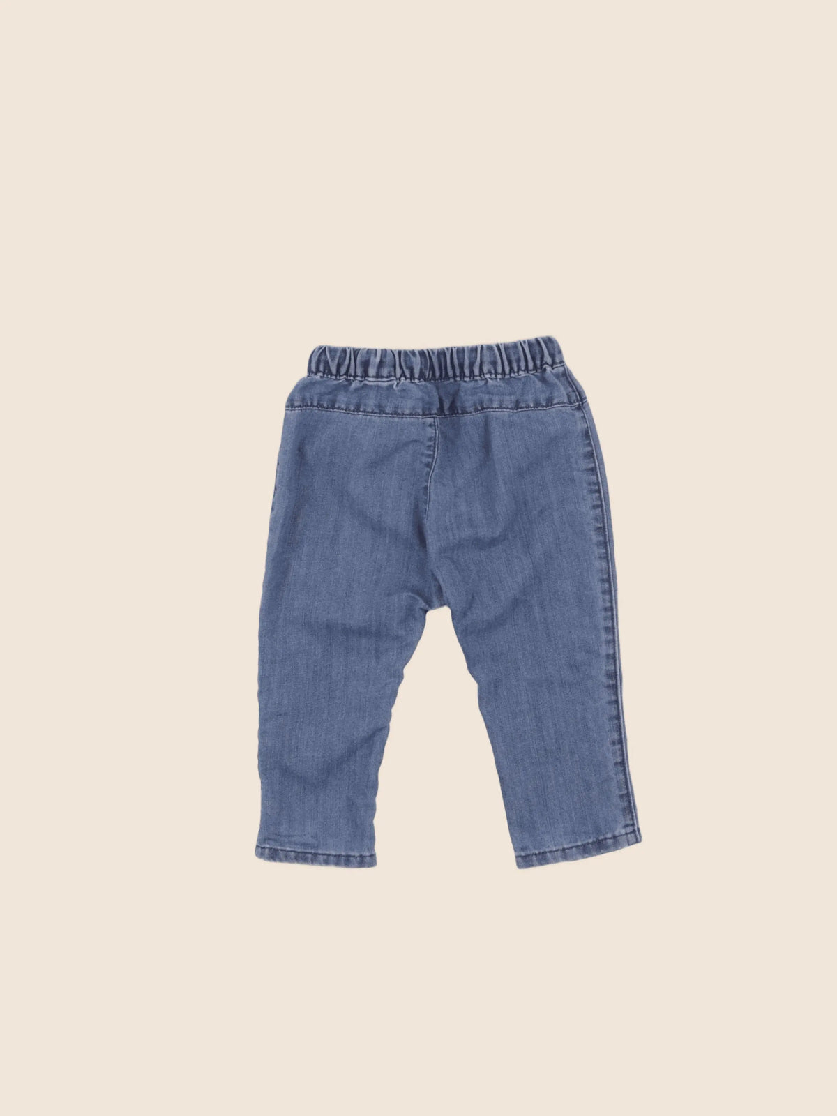 H&M - jean bleu - 9/12 mois