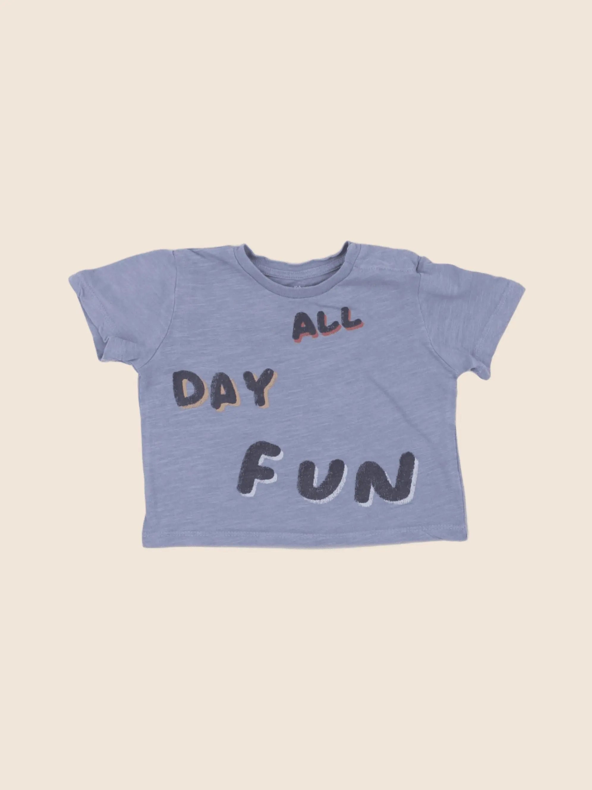 Boutchou - tee-shirt bleu - 6 mois
