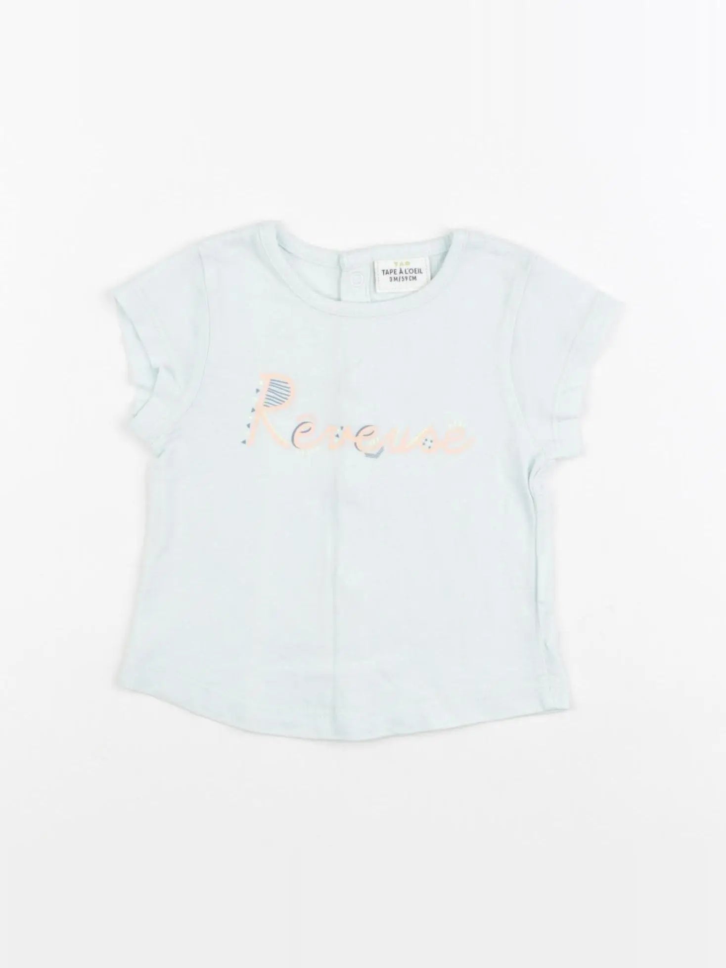 Tape à l'oeil - tee-shirt bleu - 3 mois